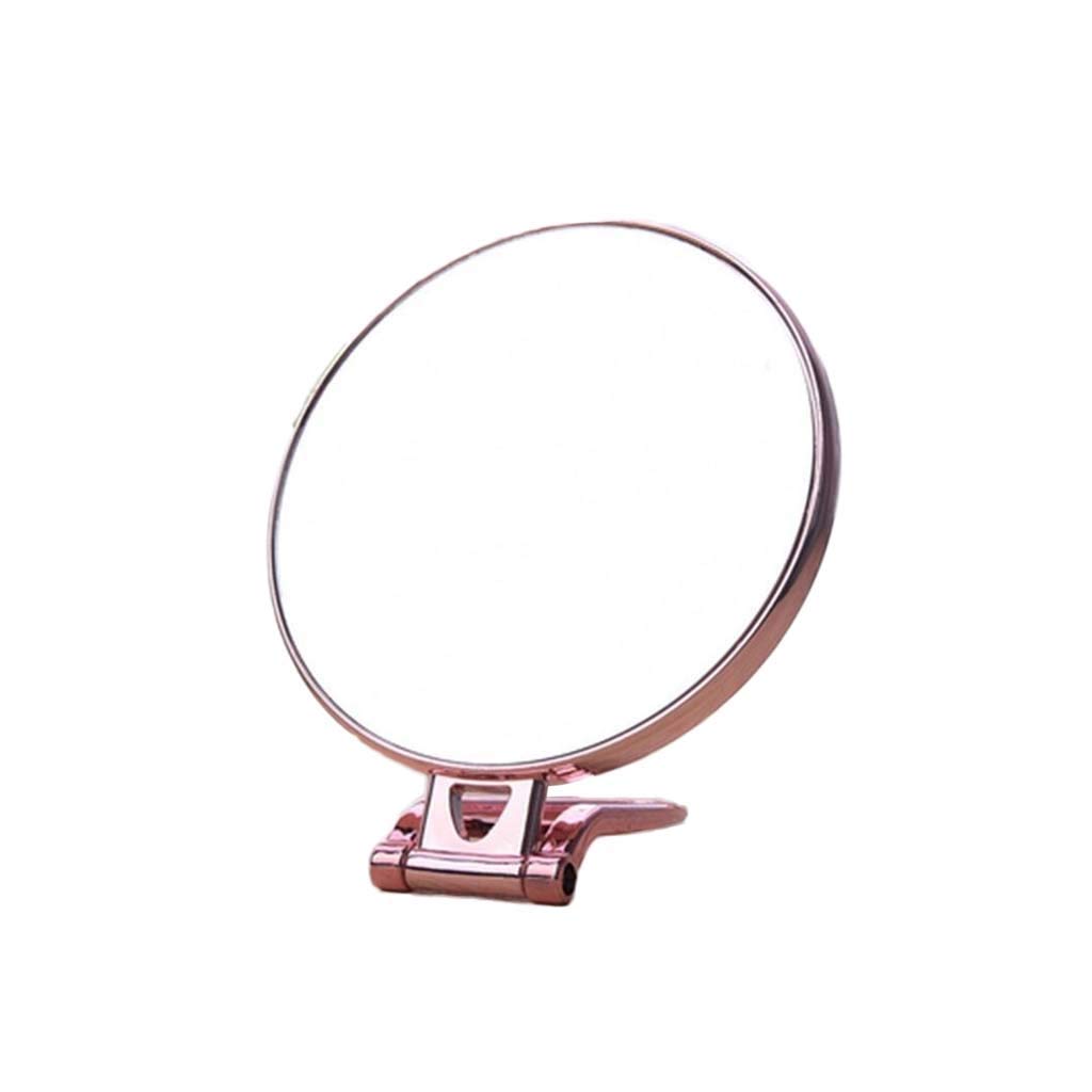 Portable Pink Makeup Mirror - 15x29cm Travel Vanity Mirror with Stand for Bedroom, Dorm, Studio & Countertop - Perfect for Makeup, Skincare & Travel Essentials