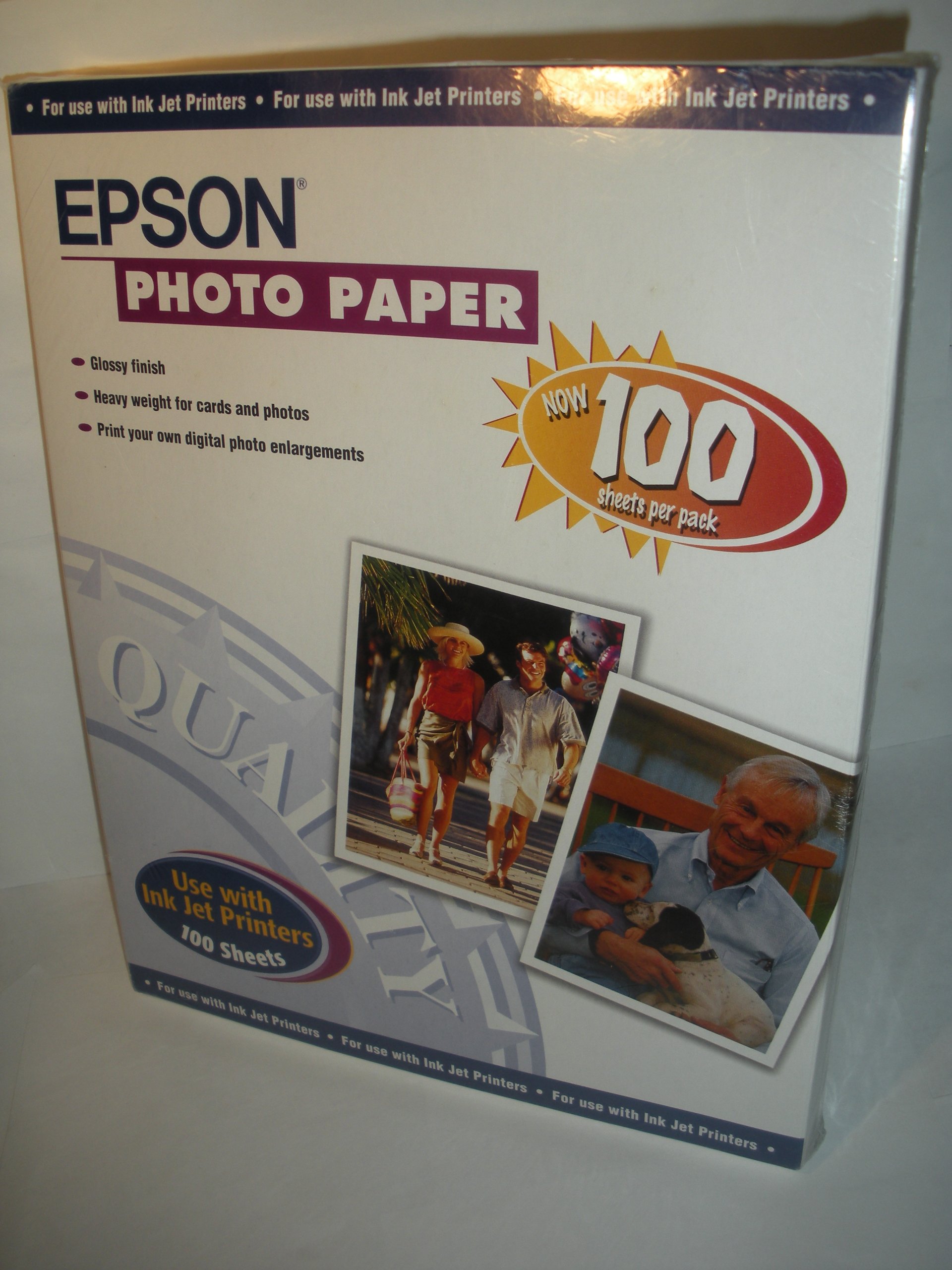 Epson Premium Glossy Photo Paper 8.5 x 11 Inches - 20 Sheets for High-Quality Printing, Ideal for Photos, Art Prints & Scrapbooking Projects