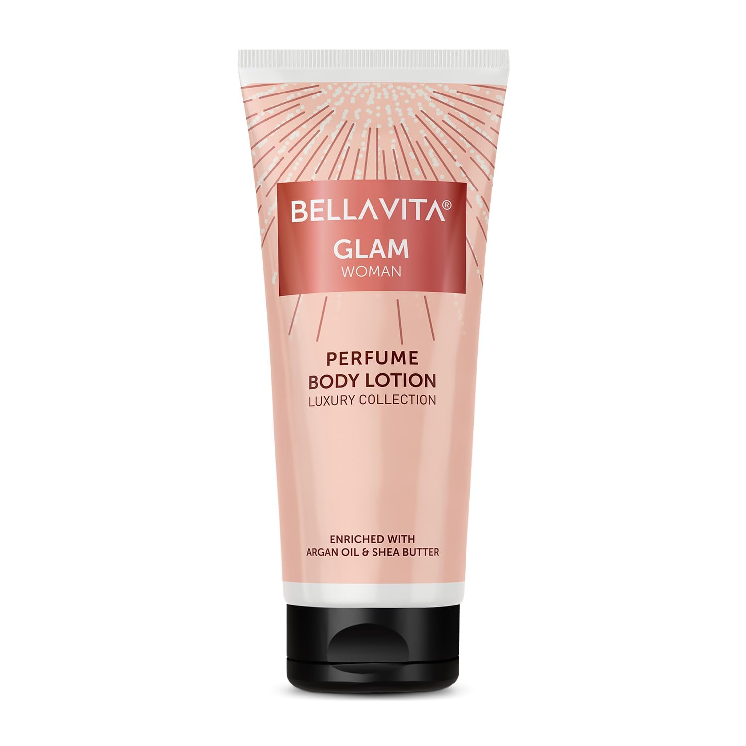 Bella Vita Luxury Glam Women's Perfumed Body Lotion - Hydrating & Nourishing with Argan Oil & Shea Butter (200ml) for Soft, Supple & Healthy Skin | Perfect for Daily Moisturizing, Gift Giving & Self-Care Rituals