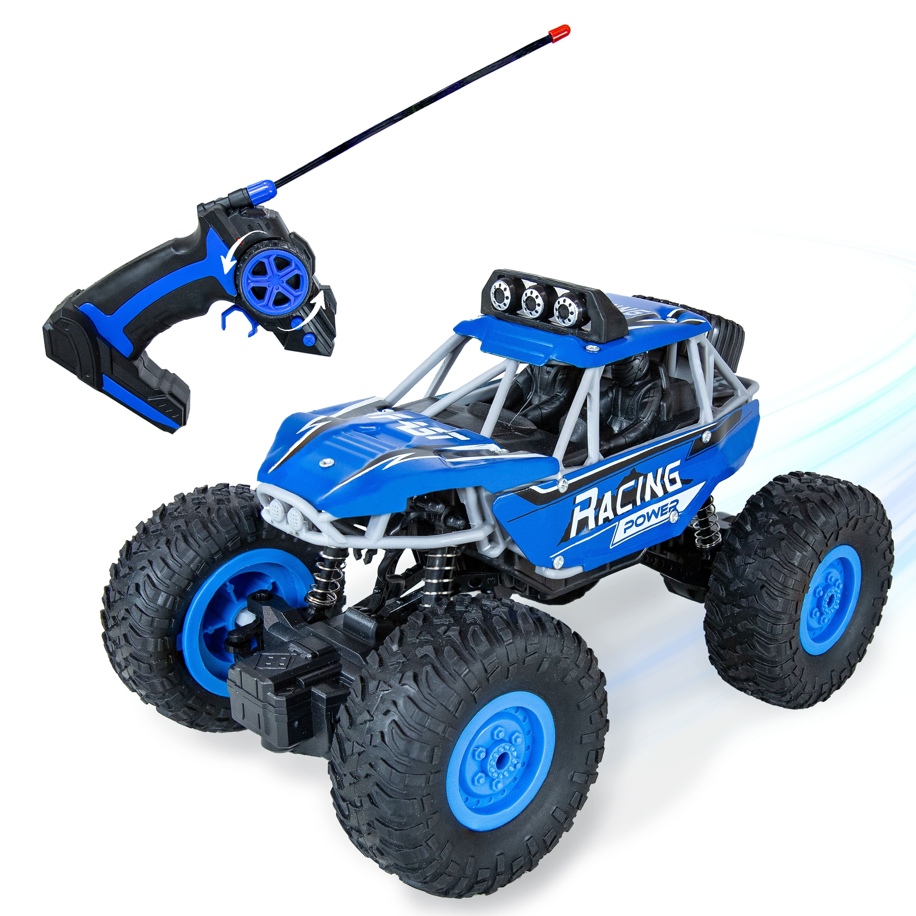 Sunnydaze Monster Truck Remote Control Car for Kids - 1:16 Scale 4WD Off-Road RC Truck with 2.4GHz Wireless Remote - Perfect for Outdoor Play, Backyard Racing & Birthday Gifts