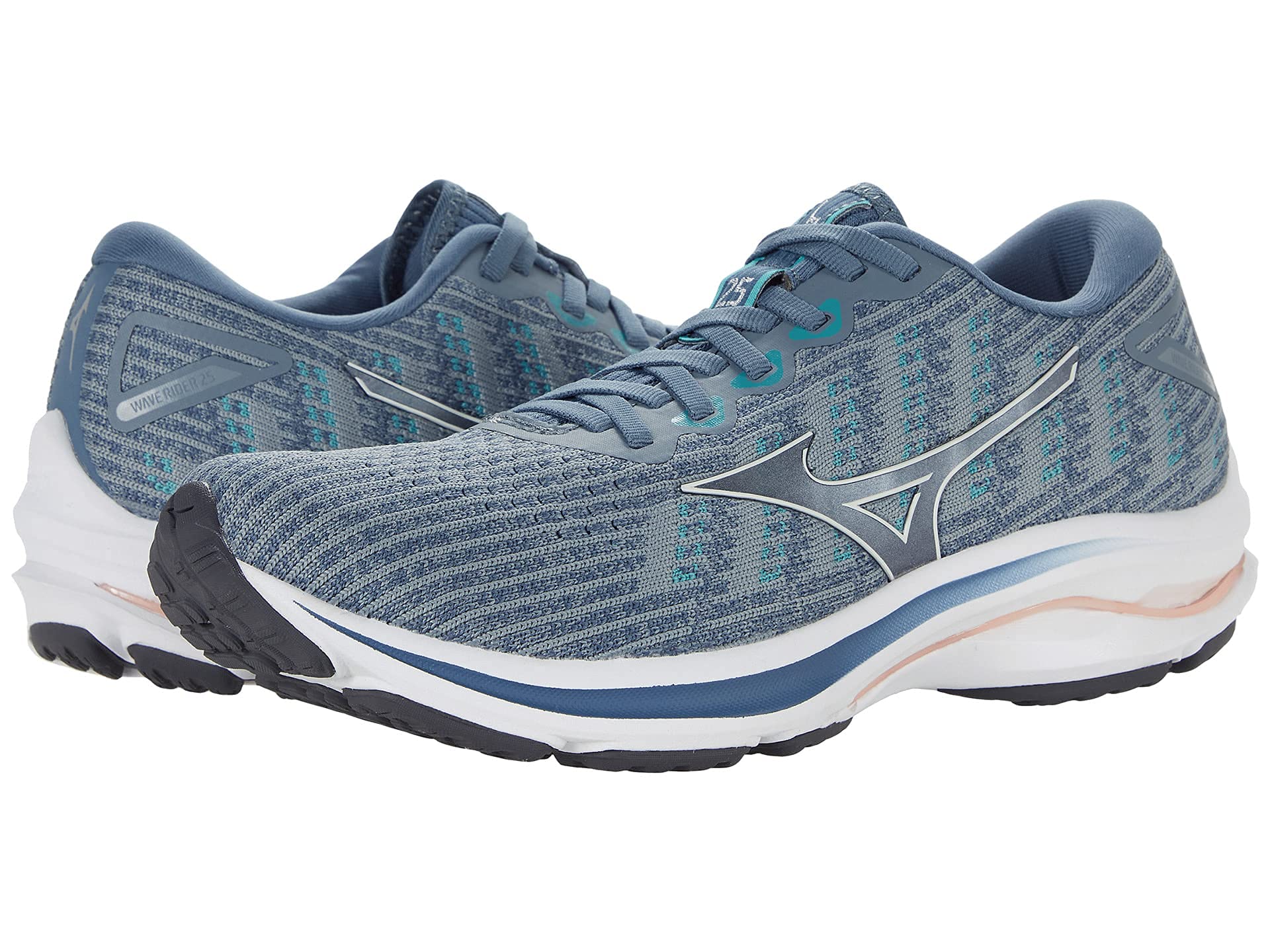Mizuno Women's Wave Rider 25 Running Shoes - Lightweight Cushioned Road Running Sneakers for Women | Perfect for Marathon Training, Jogging & Gym Workouts