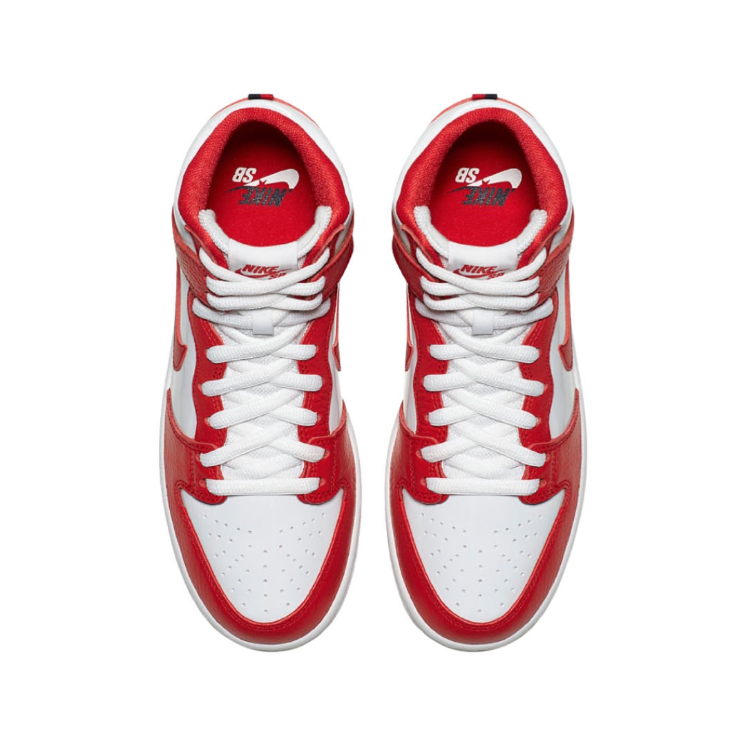 Nike SB Dunk High Future Court Red White Sneakers - Men's Basketball Shoes for Casual Wear & Street Style - Perfect for Skateboarding, Running, and Everyday Fashion