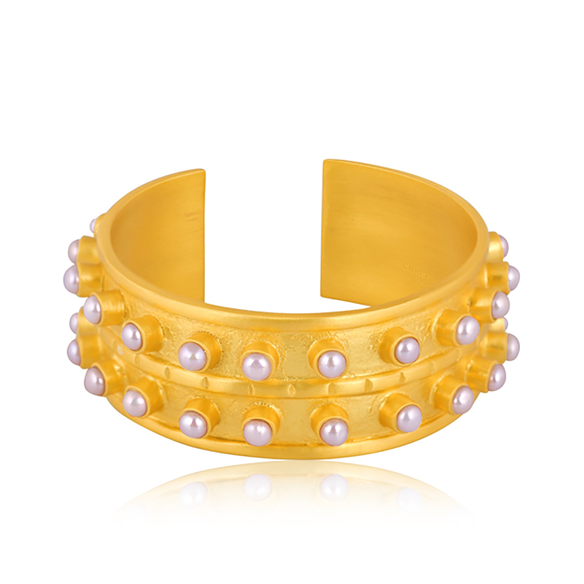 Elegant Ray of Light Pearl Cuff Bracelet for Women - Perfect for Weddings, Parties & Special Occasions