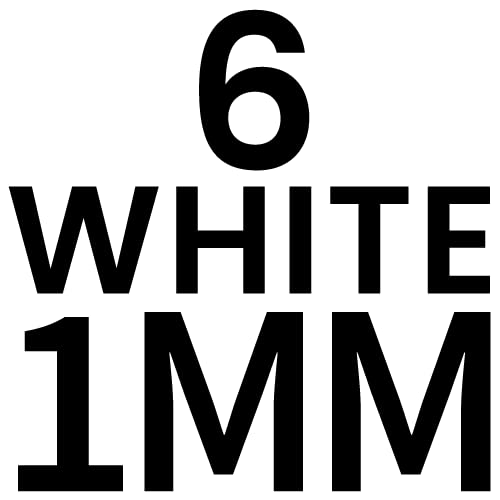 6 White 1mm