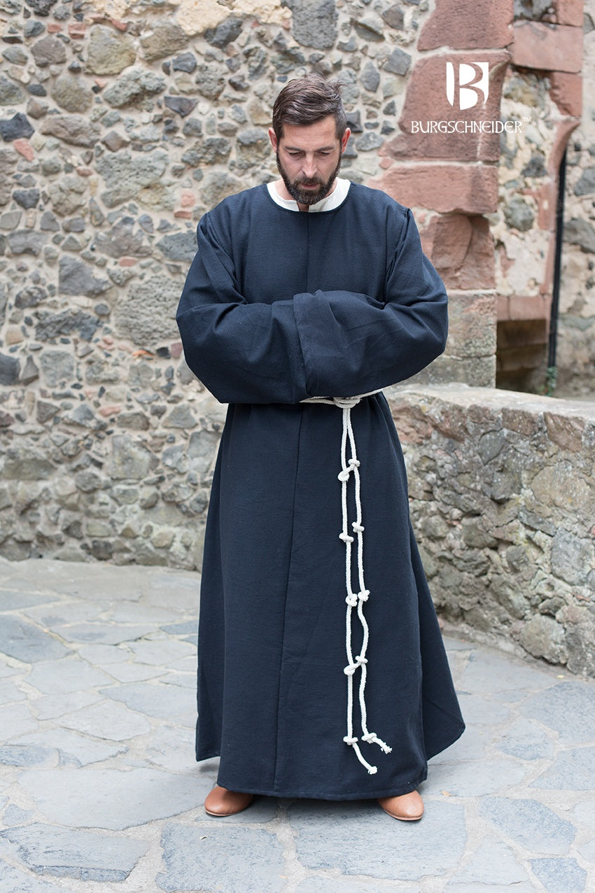 Authentic Monk's Habit Benediktus Black - Traditional Catholic Robe for Religious Ceremonies & Meditation
