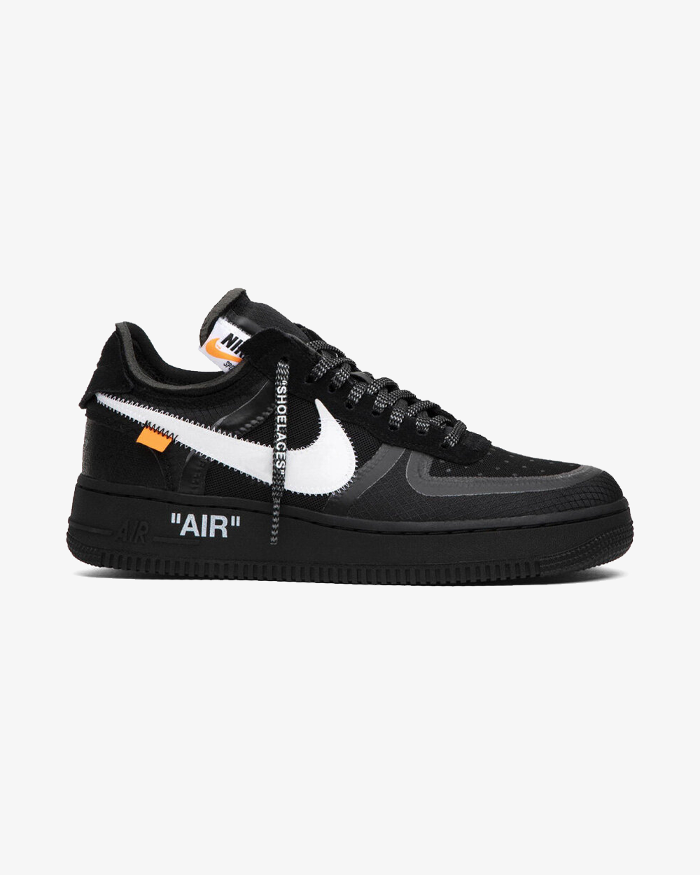 Nike x Off-White Air Force 1 Low 'Black' Sneakers - Men's US9.5/Women's US11 (EU43) - Limited Edition Streetwear for Urban Fashion & Sneaker Collectors