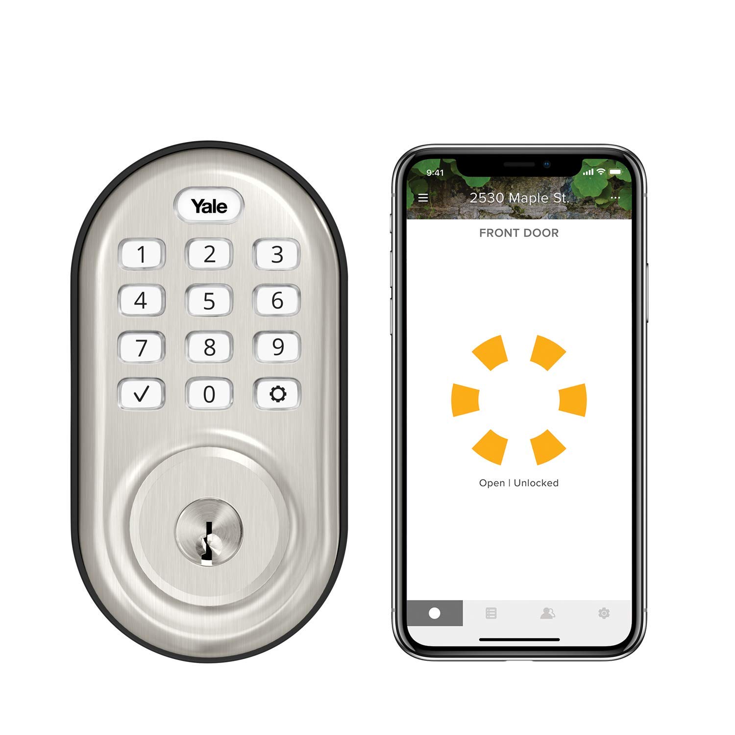 Yale Assure Lock Wi-Fi Smart Deadbolt with Keypad - Satin Nickel Finish - Secure Keyless Entry for Home & Office - Works with Alexa & Google Assistant
