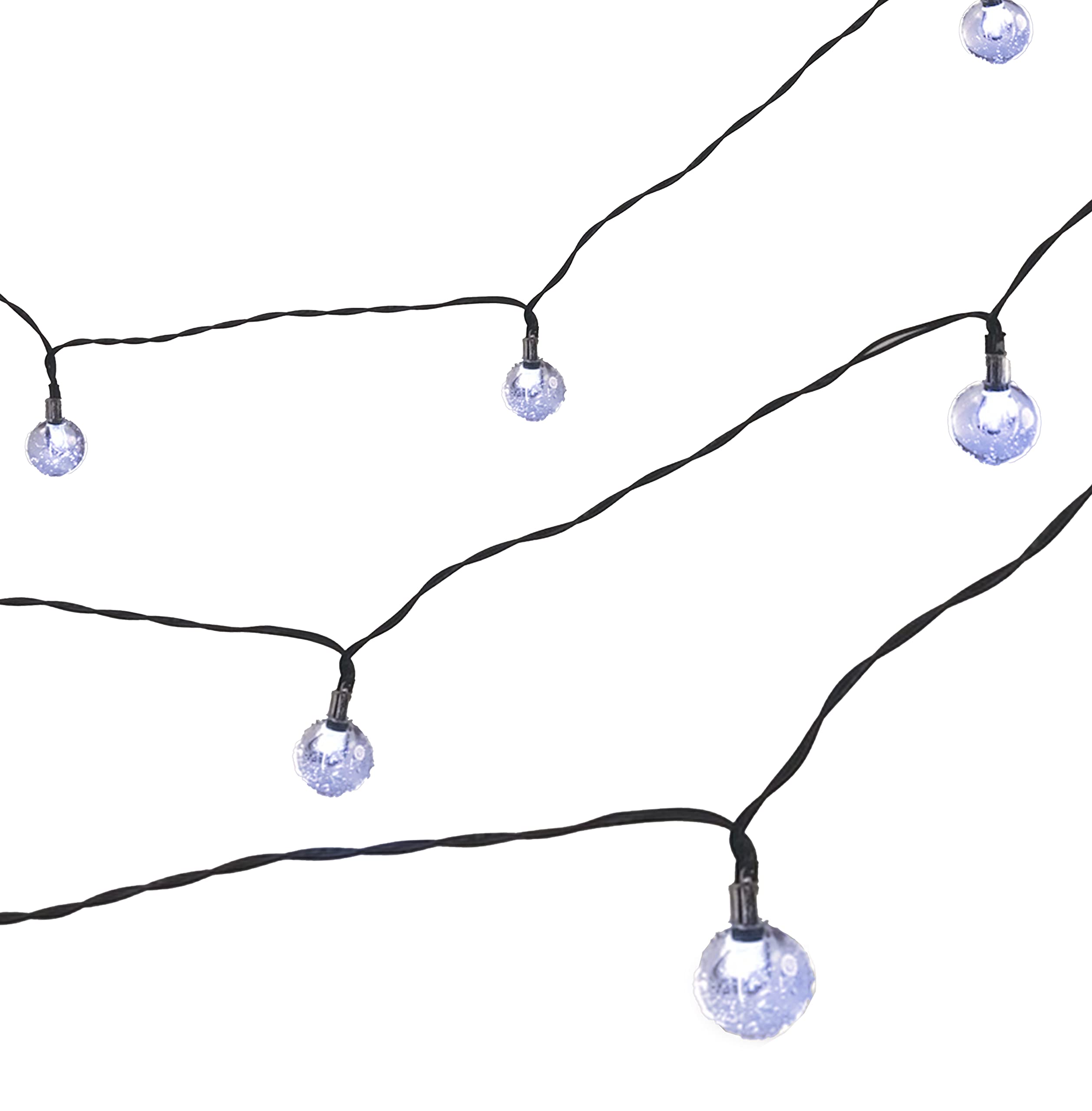 10-Pack LED Globe String Lights Battery Operated with Timer - Waterproof Indoor/Outdoor Fairy Lights for Patio, Garden, Party, Wedding, Christmas Decorations