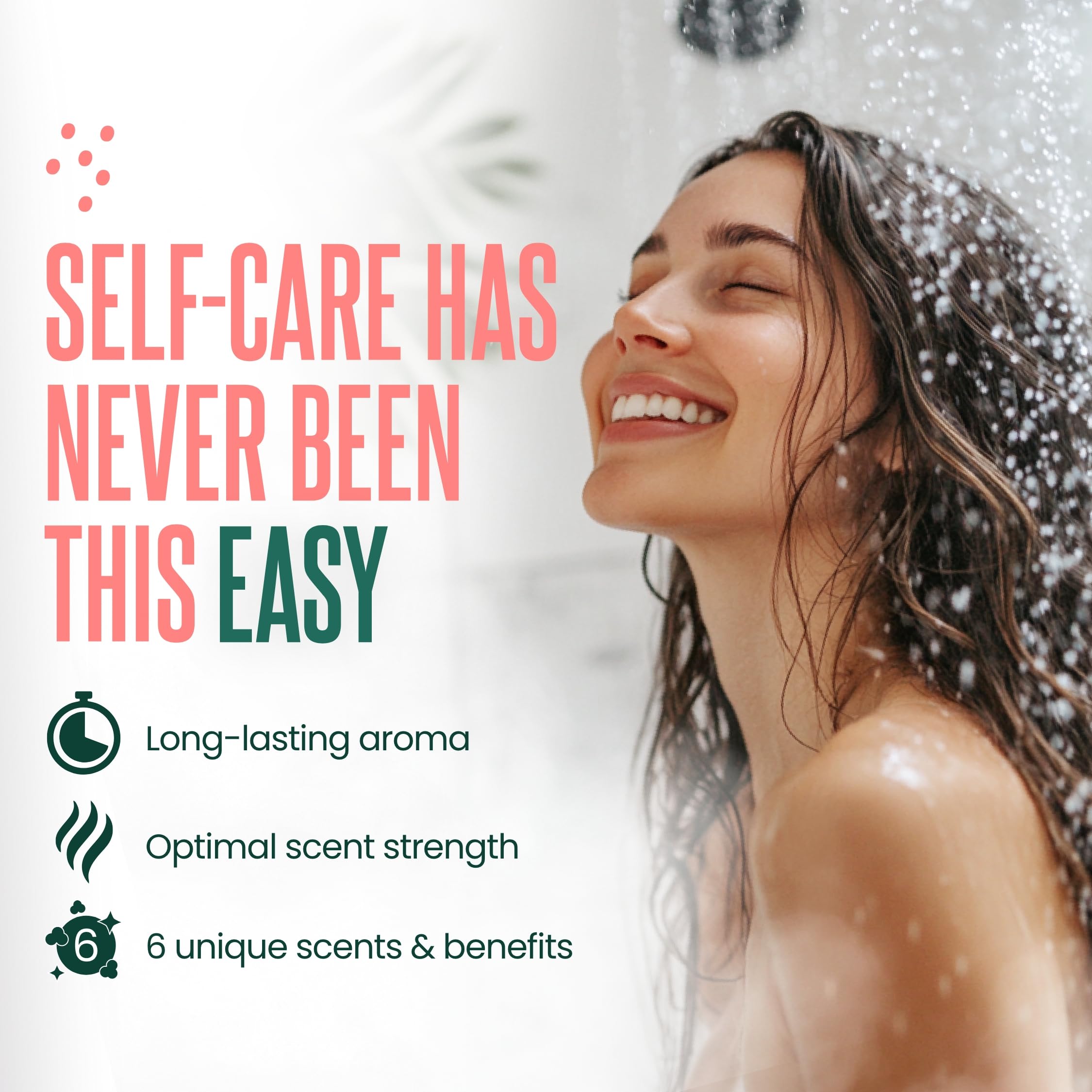 Cleverfy Aromatherapy Shower Steamers - 18-Piece Red Variety Set of Relaxing Shower Bombs for Stress Relief & Spa Experience at Home