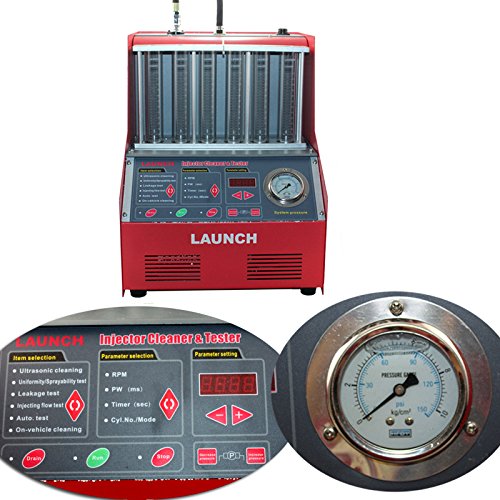 Autool Launch CNC602A Fuel Injector Cleaner & Tester Kit with 110V Transformer - Professional Automotive Diagnostic Tool for Engine Maintenance & Performance Tuning