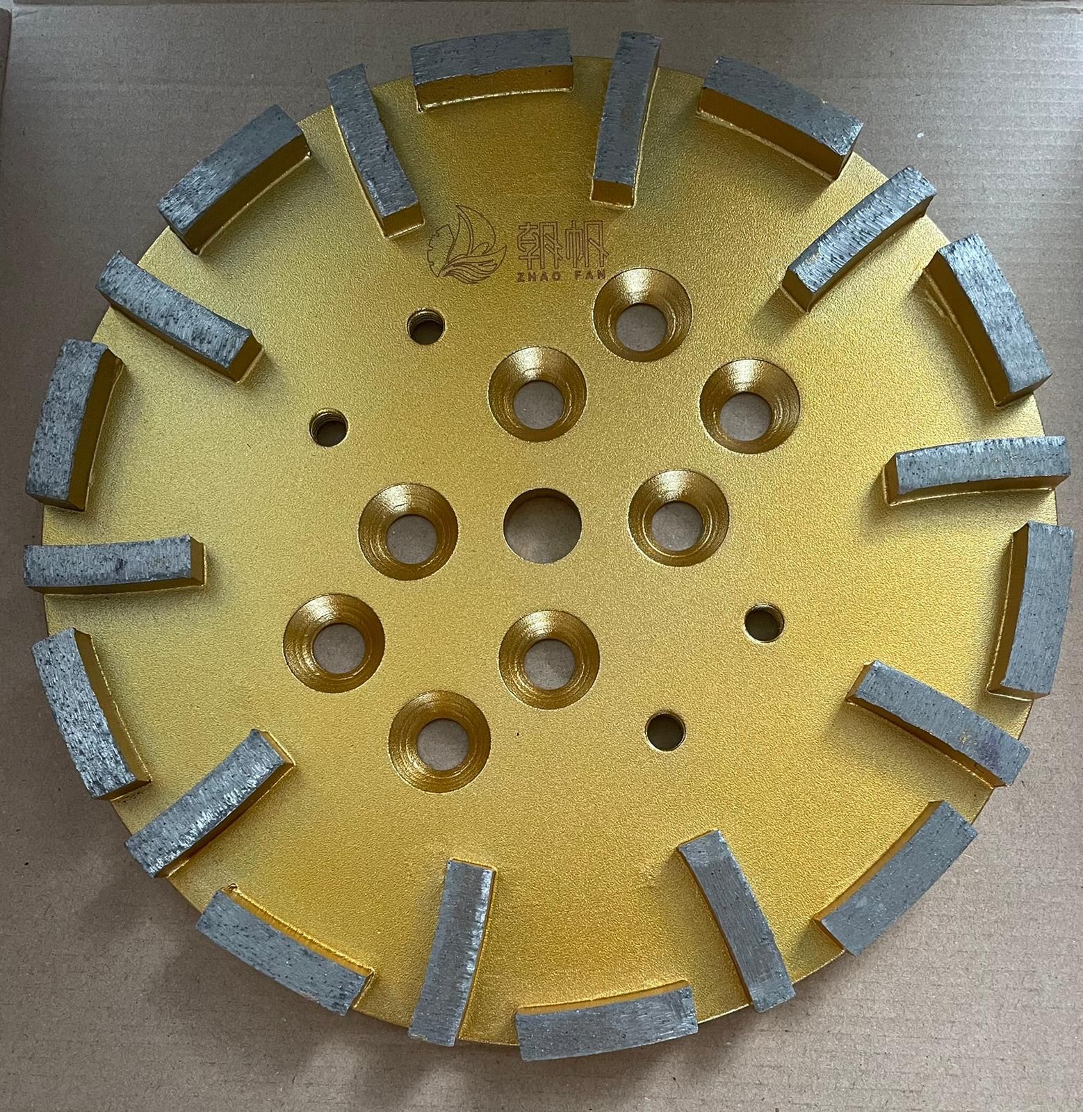 Aiko 10-Inch 20 Segment Diamond Cup Wheel for Angle Grinder - Compatible with ZFG250, DCW ACW10 20T Model - Perfect for Concrete Grinding, Surface Preparation & Masonry Work