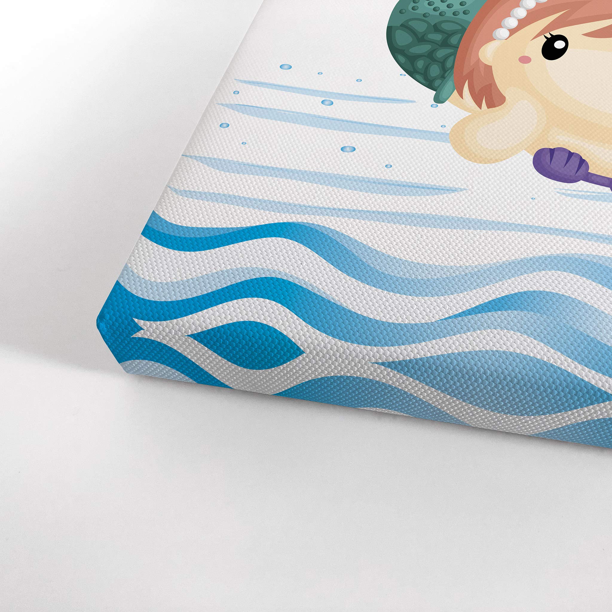 Funny Bathroom Wall Art - Smile Art Design 'I Hope Your Day is as Nice as Your Butt' Quote Canvas Print | Kids Bathroom Sign, Mermaid Nursery Decor, Ready to Hang (40x30, Made in USA) - Perfect for Home, Bathroom & Playroom Humor