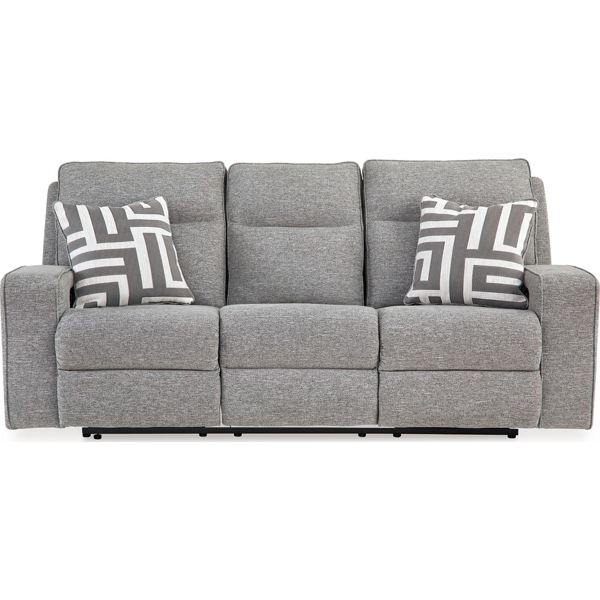 Biscoe Exclusive Power Reclining Sofa with Adjustable Headrest - Modern Comfort for Living Room, Home Theater & Relaxation - Free Shipping & Easy Assembly