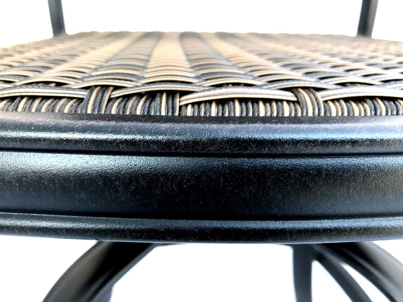Patio Outdoor Swivel Rocker Dining Chairs Set of 4 - Heavy Duty Cast Aluminum Furniture in Dark Bronze - Perfect for Backyard, Garden, Poolside & Outdoor Entertaining