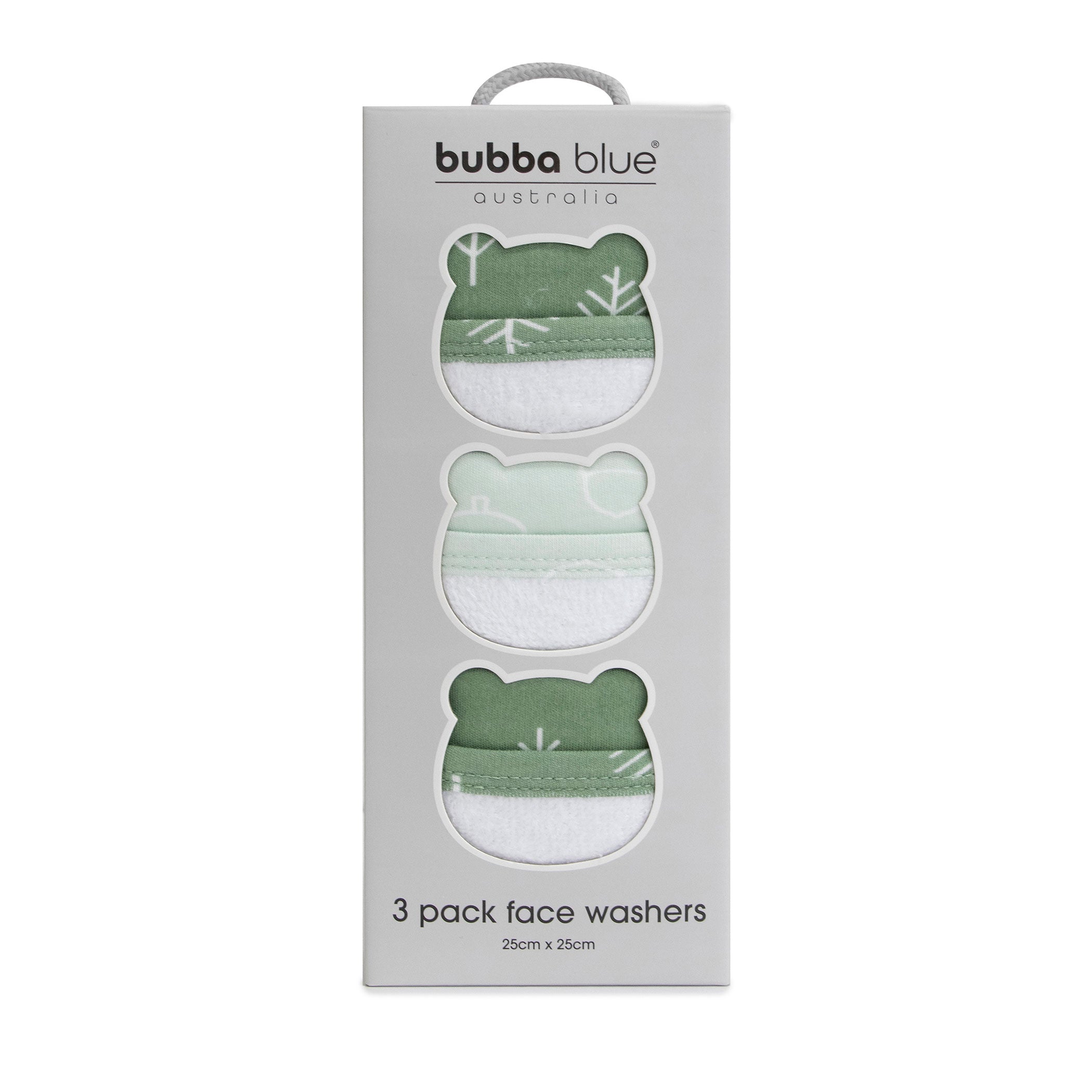 Premium Nordic 3-Pack Wash Cloths - Dusty Avocado & Forest Green | Soft Eco-Friendly Bath & Kitchen Towels for Spa, Baby Care & Home Cleaning