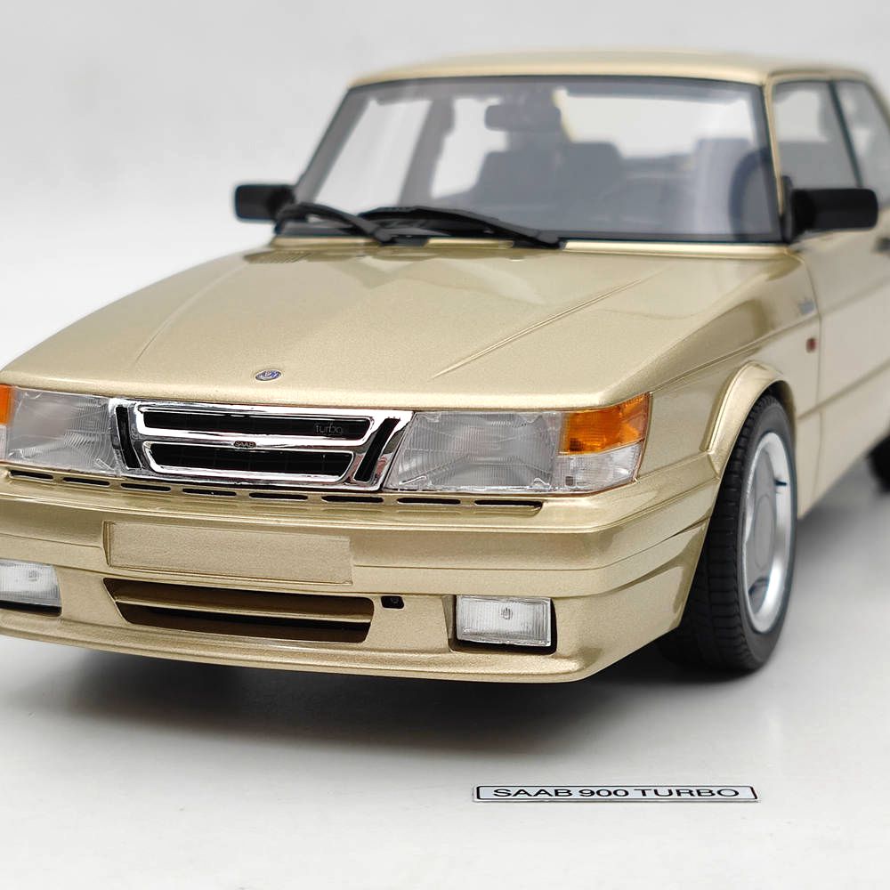 1/18 Scale Saab 900 Turbo T16 Airflow Gold Resin Model Car - DNA Collectibles DNA000111 - Perfect for Car Enthusiasts, Collectors, and Home/Office Display