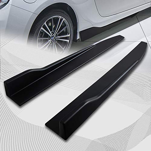 HYPERSPEED Front Bumper Lip Spoiler + Side Skirt Extensions for Dodge Charger 2015-2021 | ABS Plastic Body Kit | Matte Black Car Accessories (6PCS) | Enhance Aerodynamics & Sporty Look for Street Racing & Car Shows