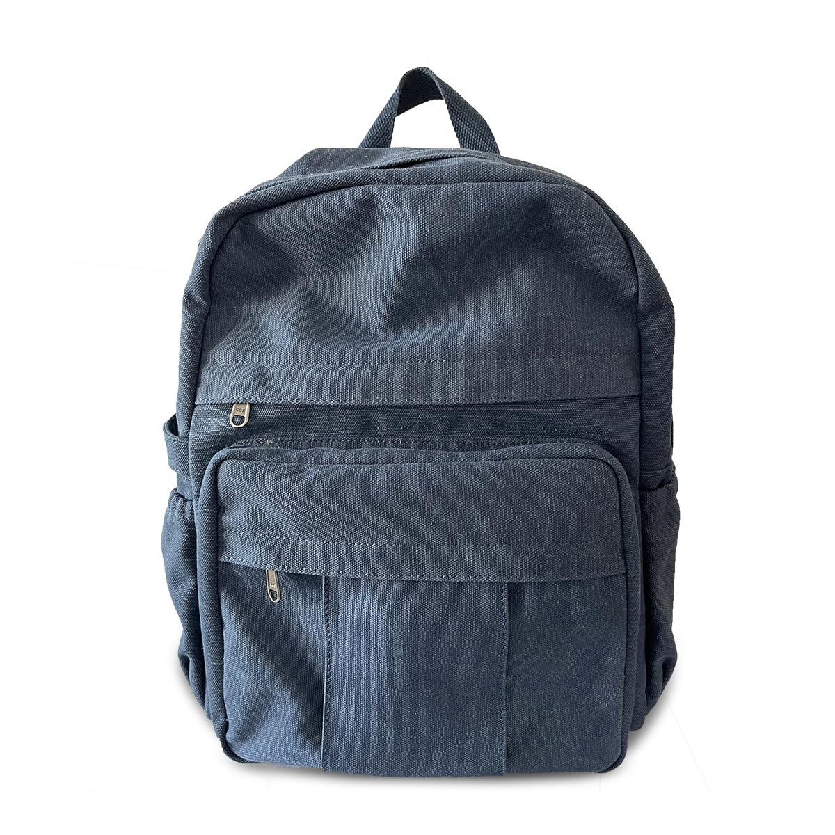 Vintage Canvas Laptop Backpack for Women - Durable Retro Travel Backpack, Casual Daypack Rucksack for Work & School (Blue) | Perfect for Commuting, College & Business Trips