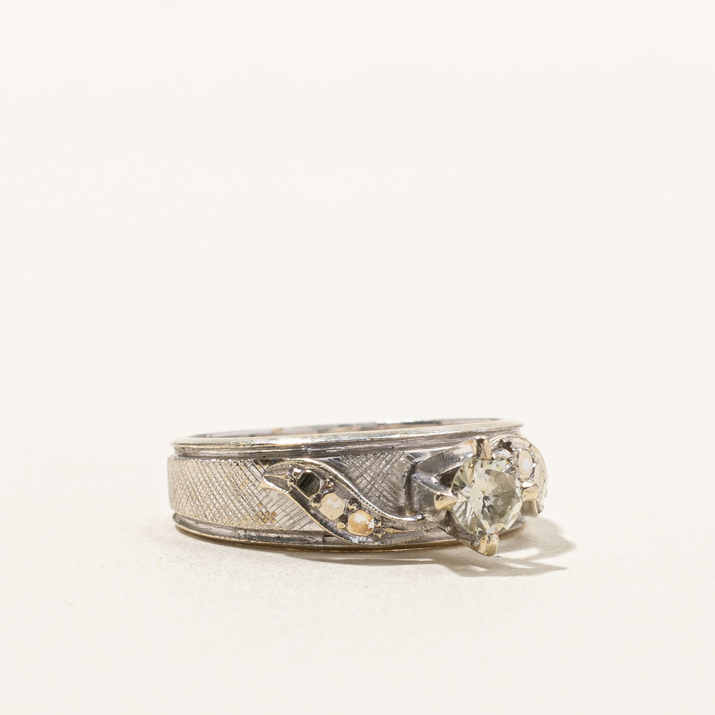 0.23ct High Set Diamond Ring for Women - Size 5.25 | Elegant Solitaire Engagement & Wedding Band | Perfect for Proposals, Anniversaries & Special Occasions