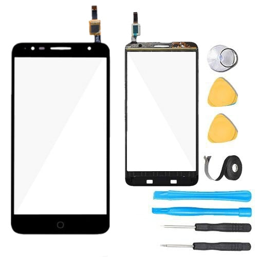 Premium Alcatel OneTouch Pop 4 Plus Screen Replacement Kit - Tempered Glass & Digitizer for Models 5056/5056A/5056D/5056E (Black) | Easy DIY Repair Solution for Cracked or Damaged Screens