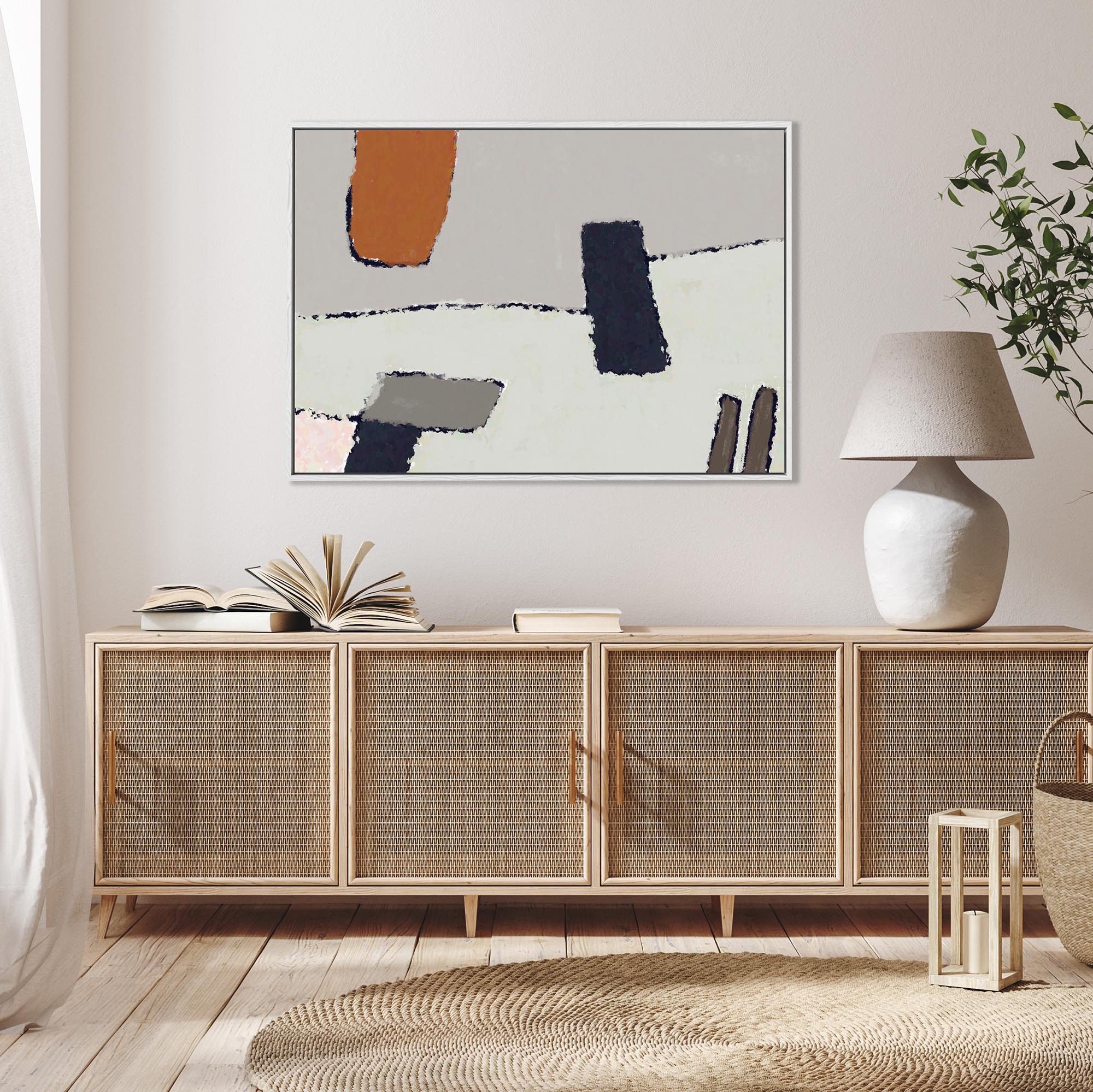 Unfolded Framed Canvas Wall Art - Premium Gallery Wrapped Ready to Hang - Perfect for Living Room, Bedroom & Office Decor