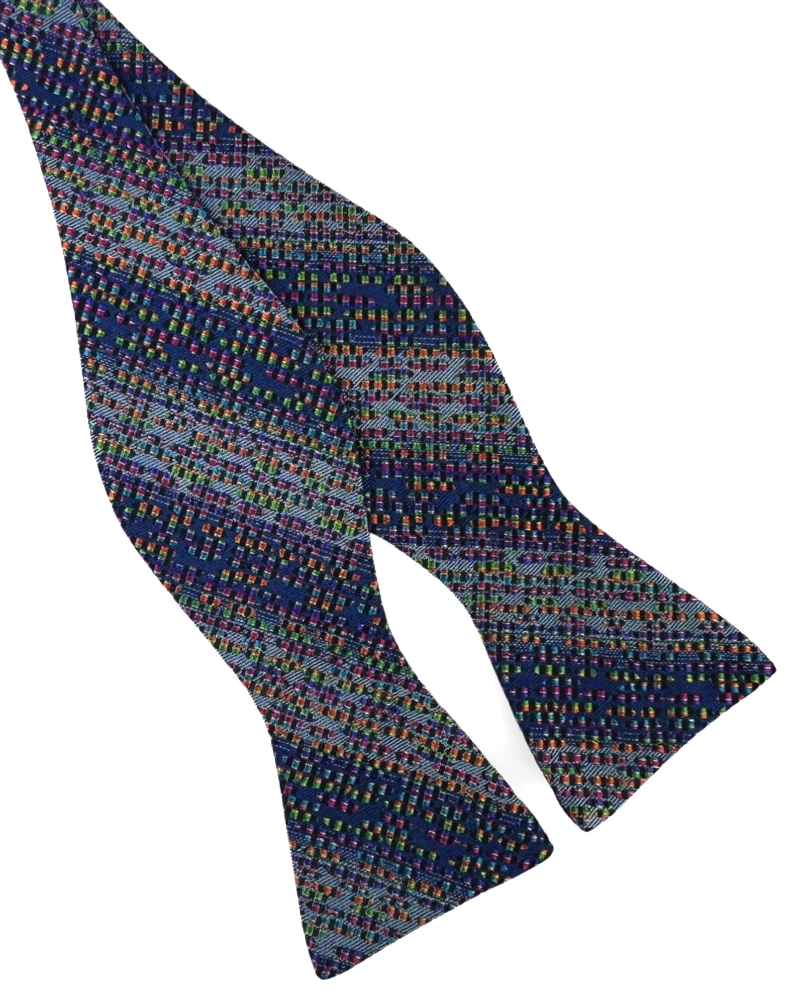 DÉCLIC Noisy Stripe TYO Bow Tie for Men - Stylish Adjustable Necktie for Weddings, Parties & Formal Events - Assorted Colors & Patterns