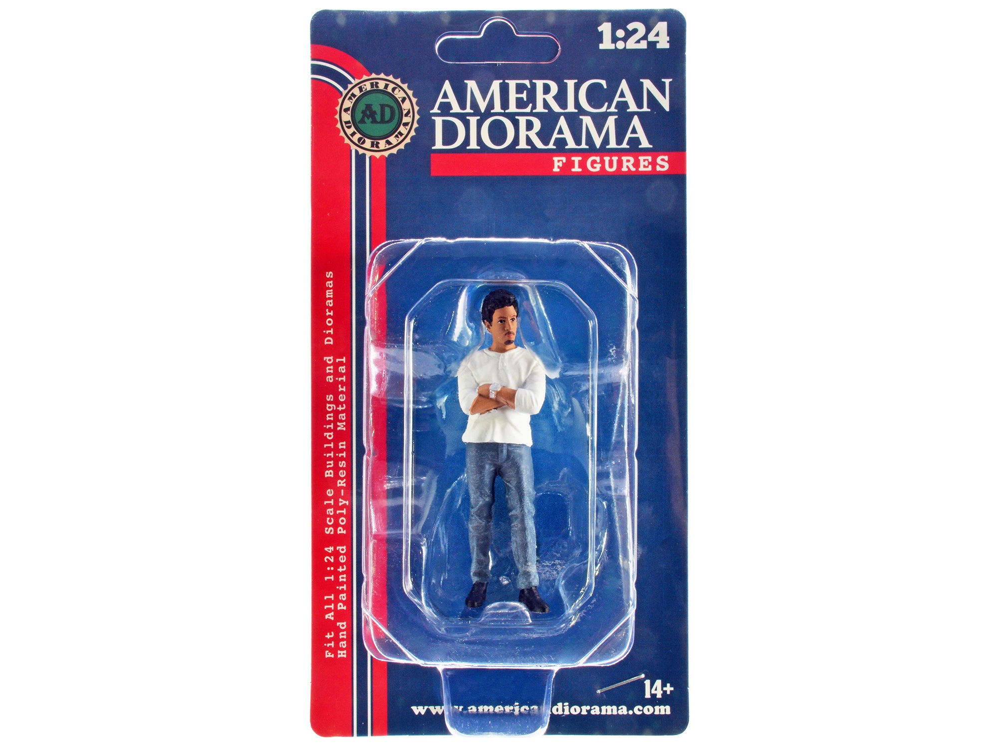 1/24 Scale Model Car Meet 3 Figurine Set - Realistic Miniature Figures for Diecast Displays by American Diorama - Perfect for Model Car Shows, Diorama Scenes & Collector Displays