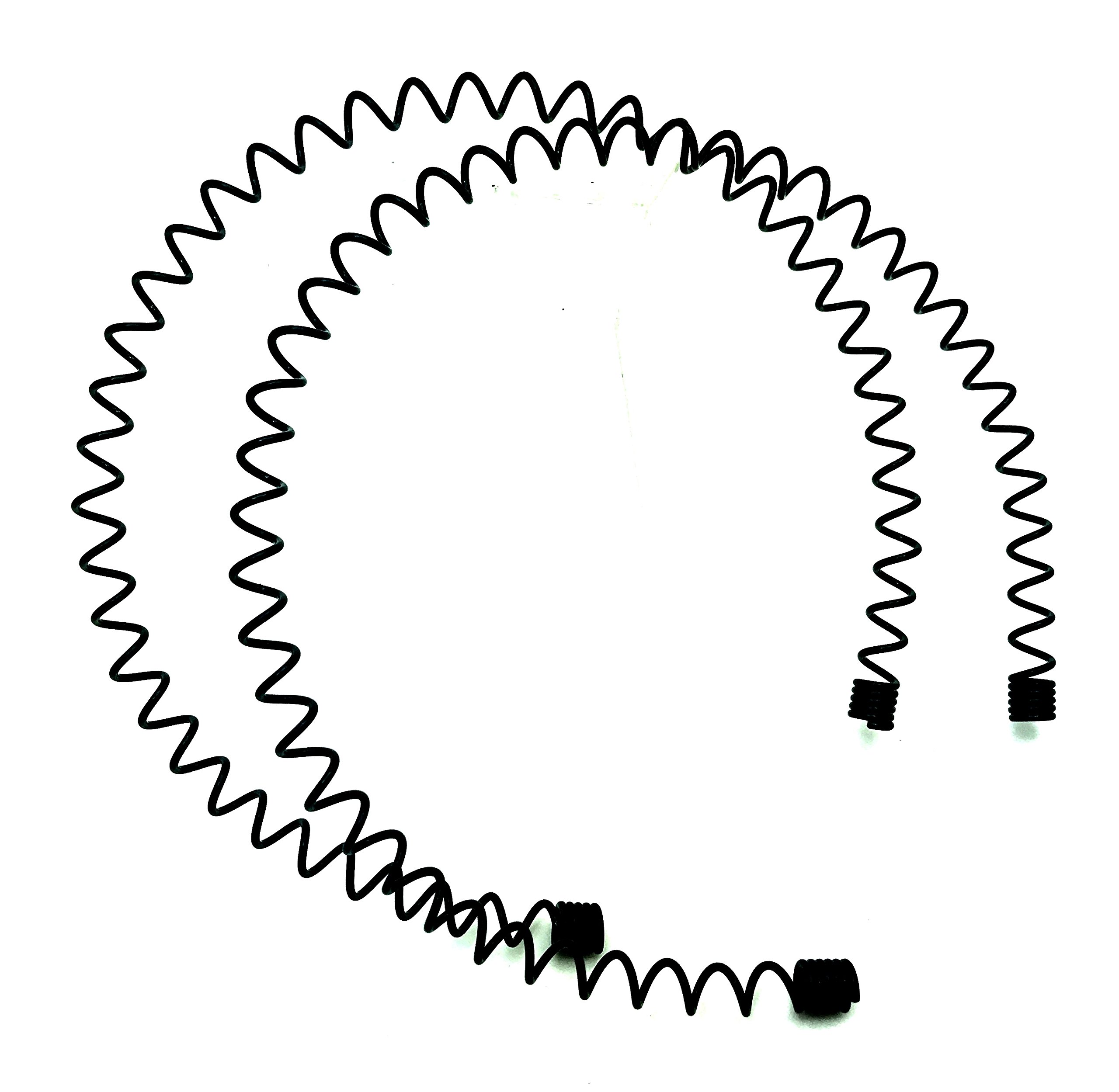 2 Pack Metal Black Slim Headband Hair Hoop with Teeth - Sleek Hair Accessory for Women & Girls | Perfect for Work, Gym, and Everyday Styling