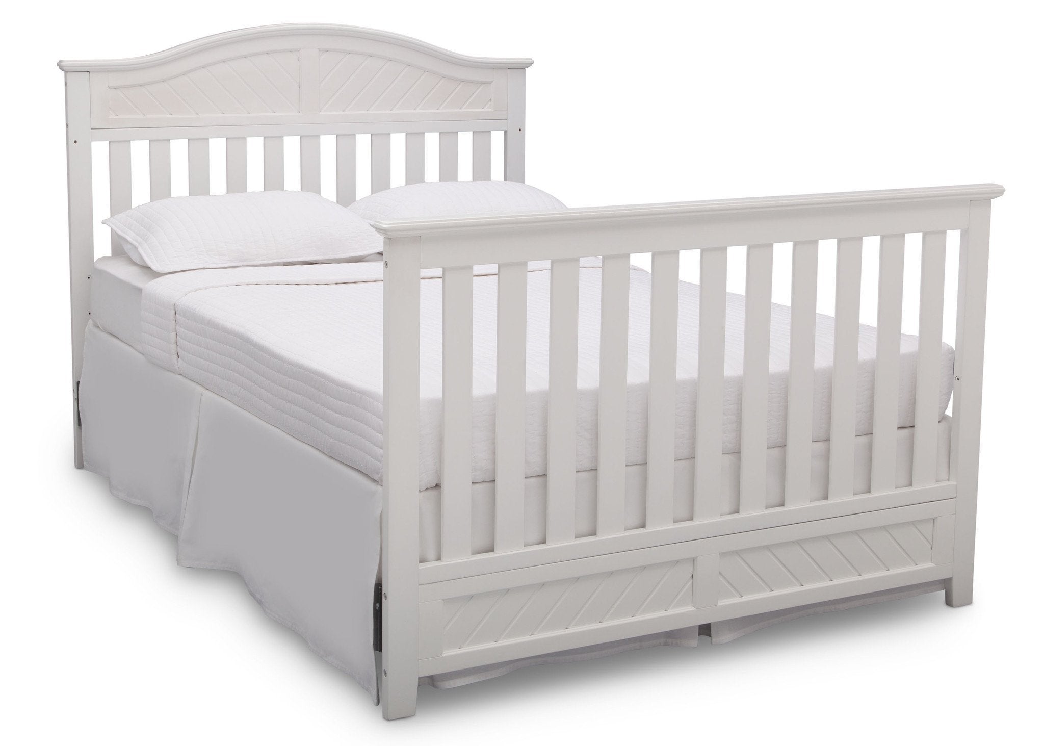 Bennington Elite Curved 4-in-1 Convertible Crib - Modern Nursery Furniture for Baby to Toddler Bed Transition | Perfect for Small Spaces & Stylish Nurseries