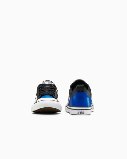 Converse Kids Pro Blaze Sneakers - White/Blue/Black High-Top Basketball Shoes for Boys & Girls - Perfect for School, Sports & Casual Wear