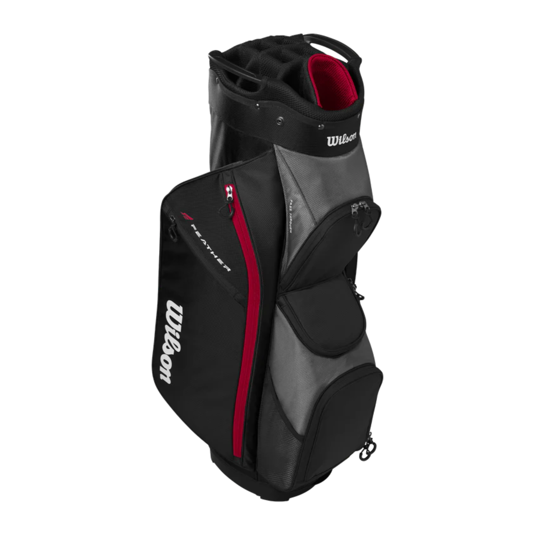 Wilson 2025 Feather Lightweight Golf Cart Bag with 14-Way Divider - Premium Stand Bag for Golf Clubs & Accessories - Perfect for Golf Course & Driving Range Use