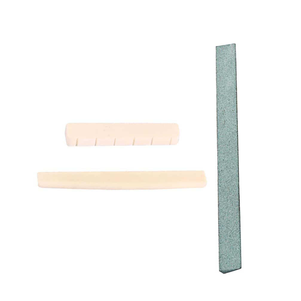 EXCEART 1 Set Bone Saddle Guitar Maintenance File - Bridge Saddle & Fret File Tool for Classical Guitar Repair - Perfect for Luthiers & DIY Guitar Maintenance