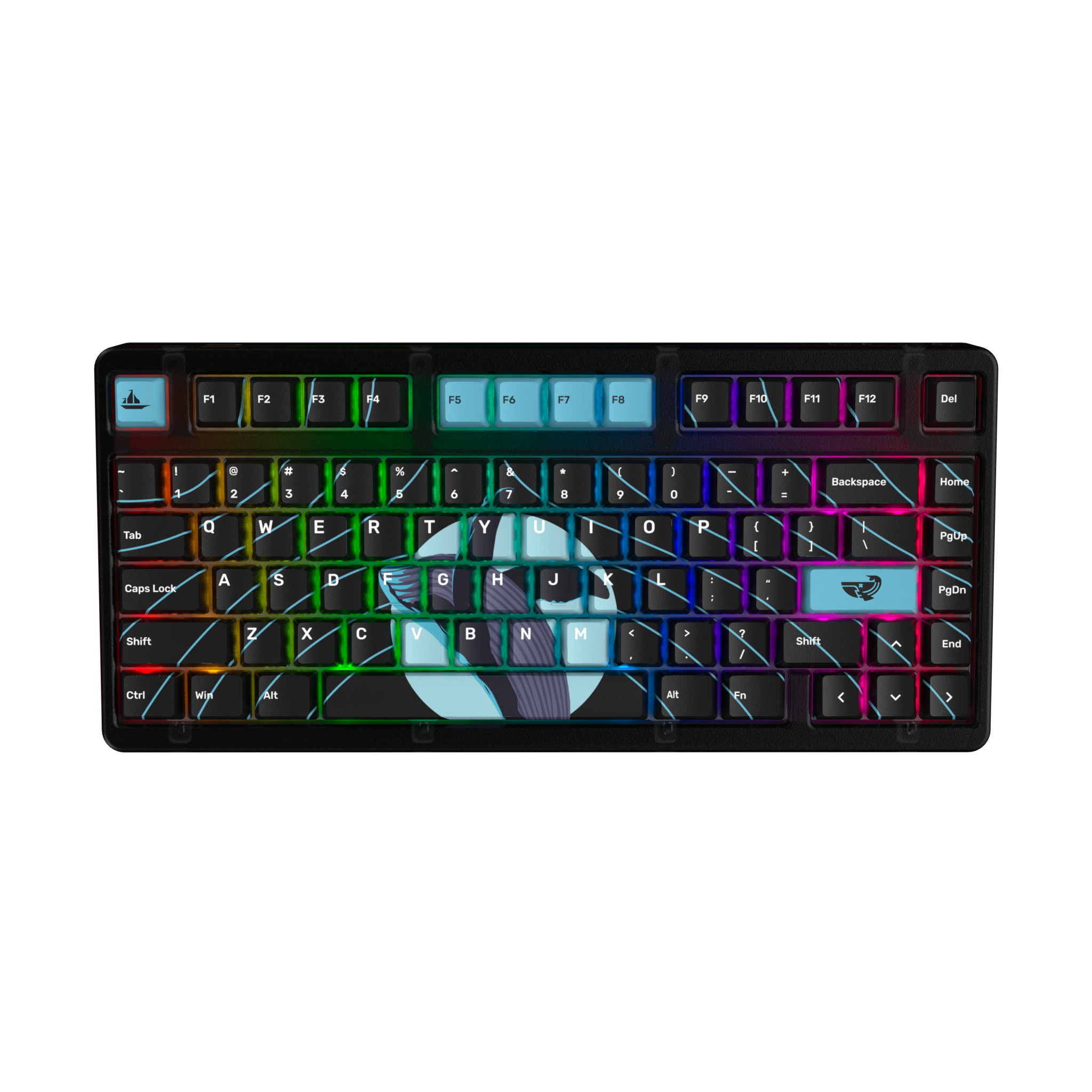 B0aty X Ghost K75 Mechanical Gaming Keyboard Combo - RGB Backlit, Hot-Swappable Switches, Wired USB (Constellation Edition) - Perfect for PC Gaming, Esports & Office Work