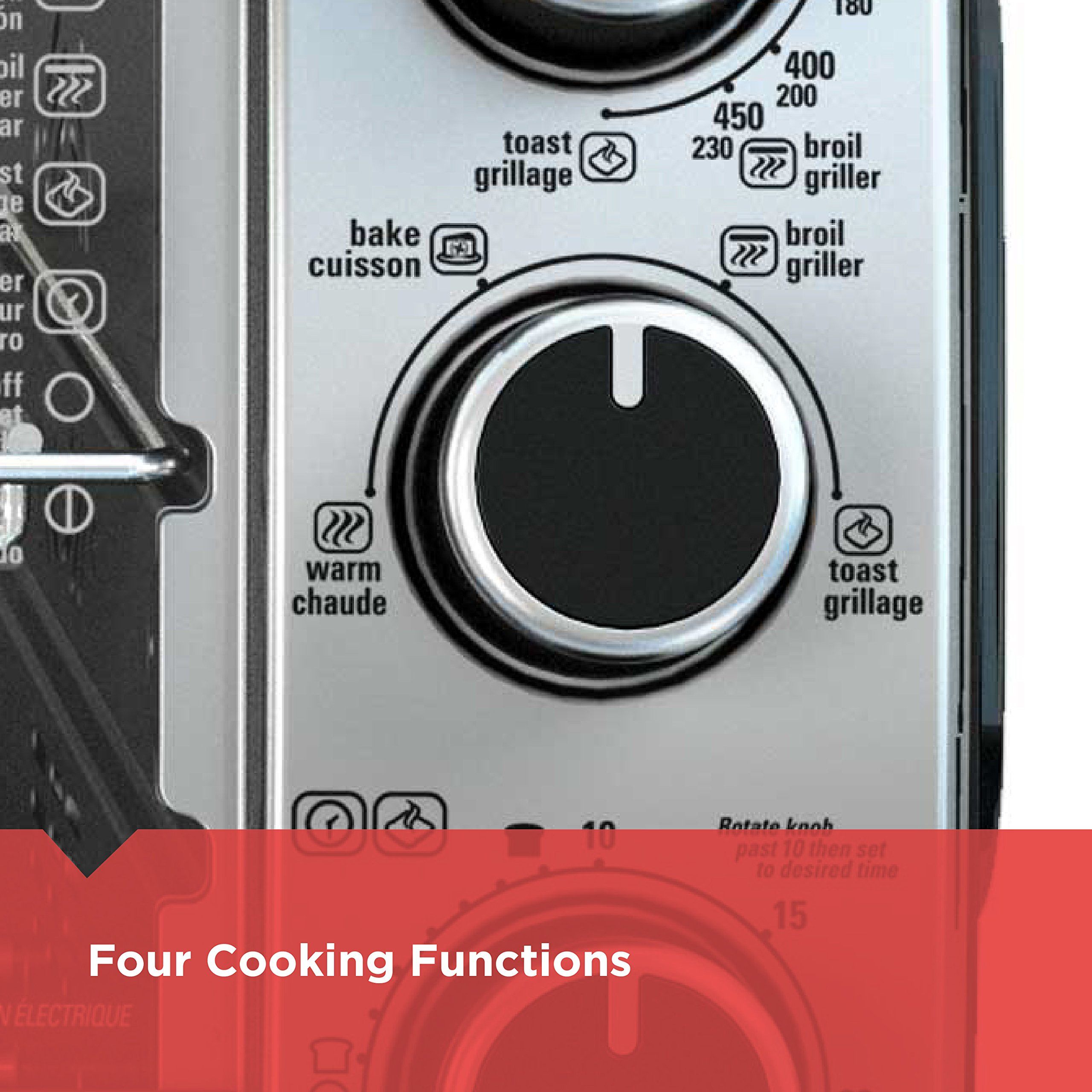 BLACK + DECKER TO1950SBDG3 Convection Countertop Oven - Factory Certified with Full Warranty - Perfect for Baking, Roasting & Toasting in Small Kitchens