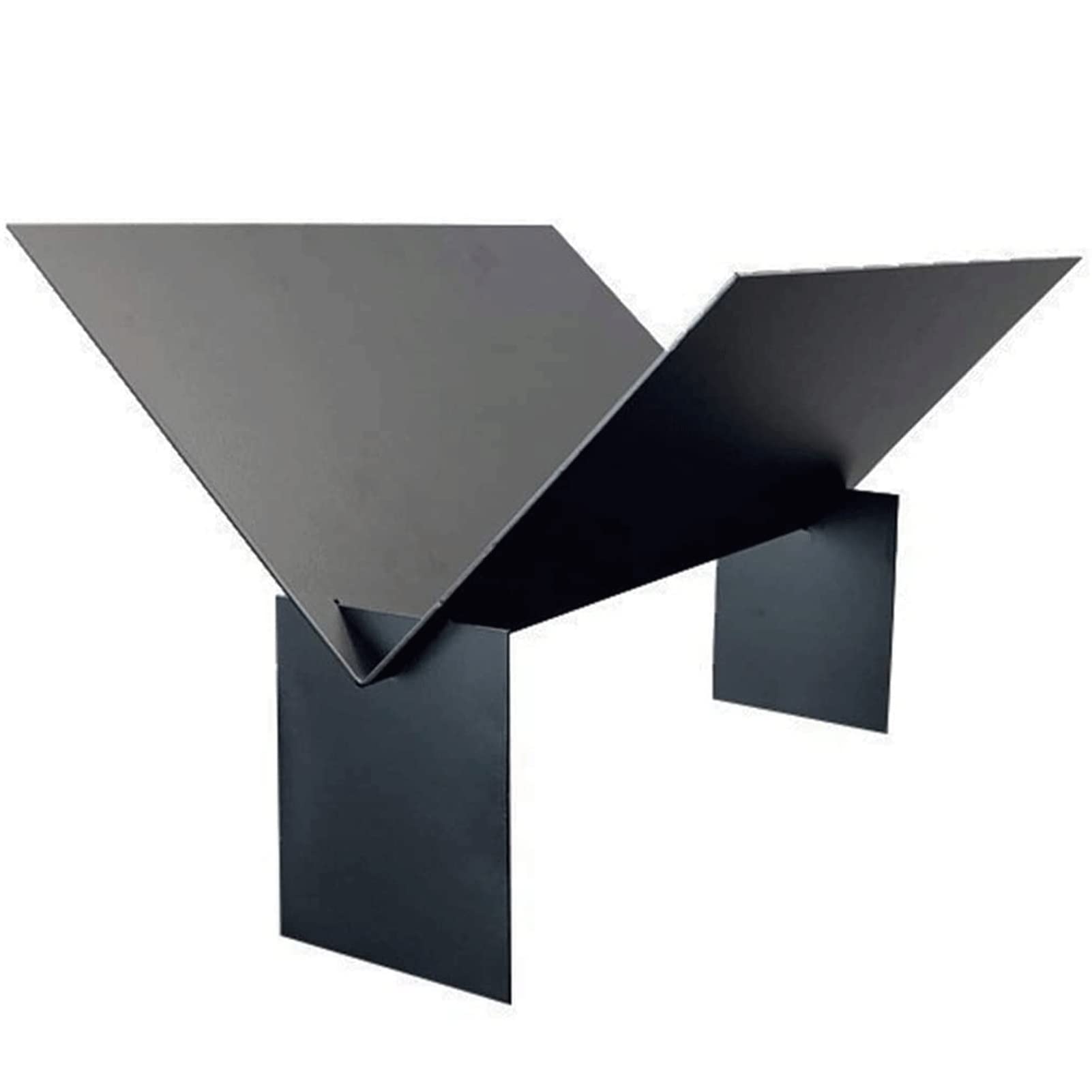 V-Shaped Wrought Iron Magazine Rack - Freestanding Desktop Magazine Holder & Organizer for Living Room, Office, Bedroom Decor - Stylish Home Storage Solution for Books, Newspapers & Magazines