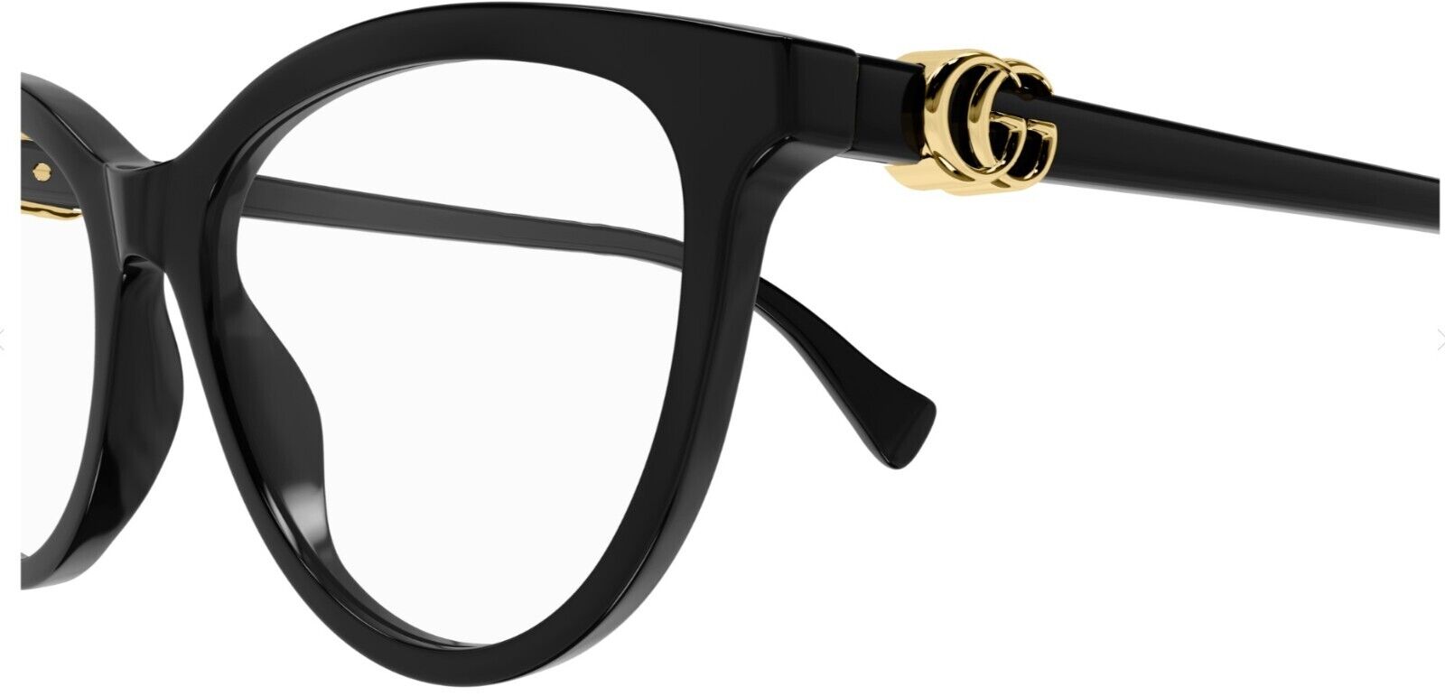 Gucci GG1179O 001 Black Cat Eye Women's Eyeglasses - Stylish Designer Glasses for Women, Fashionable Cat Eye Frames for Everyday Wear & Office Use