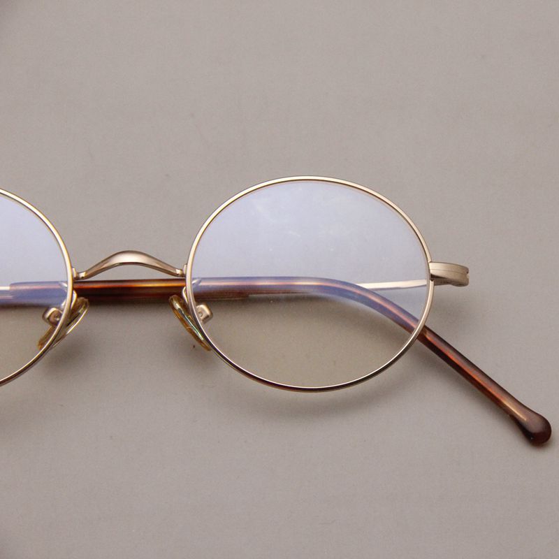 Stylish Metal Oval Glasses Frames V14 - Lightweight Durable Eyewear for Men & Women - Perfect for Reading, Fashion, and Everyday Wear