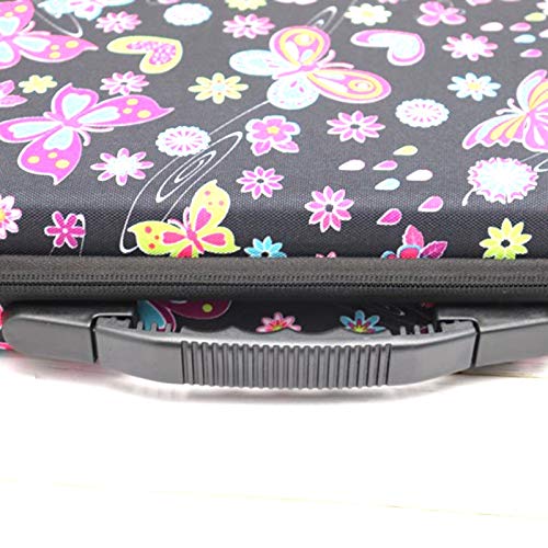 SOWUNO 60 Grids Essential Oil Carrying Case with Butterfly Design - Portable Essential Oil Organizer for 0.34oz Bottles - Perfect for Aromatherapy, Travel & Home Storage