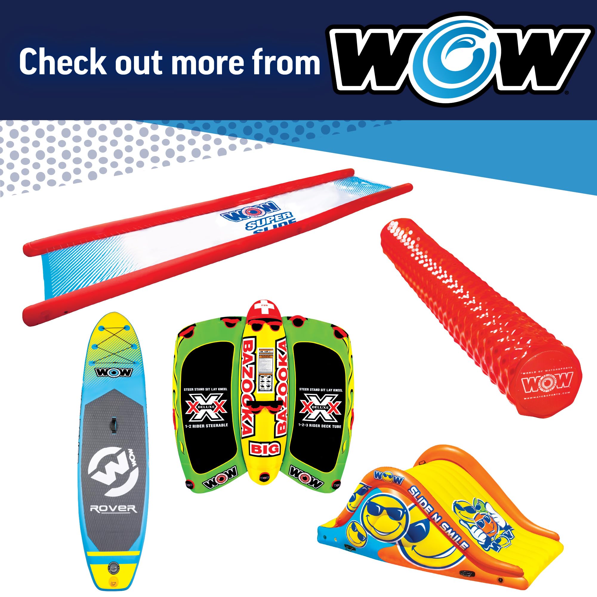 Premium Heavy-Duty WOW Sports Tow Rope - 75ft Floating Water Ski Rope with EVA Handle for Boating, Wakeboarding, Tubing - Ideal for Lakes, Rivers & Ocean Water Sports