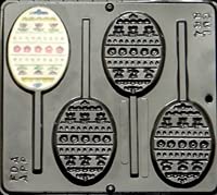 Easter Egg Lollipop Chocolate Candy Mold - Set of 864 Flat Decorative Candy Molds for DIY Easter Treats, Holiday Baking & Party Favors