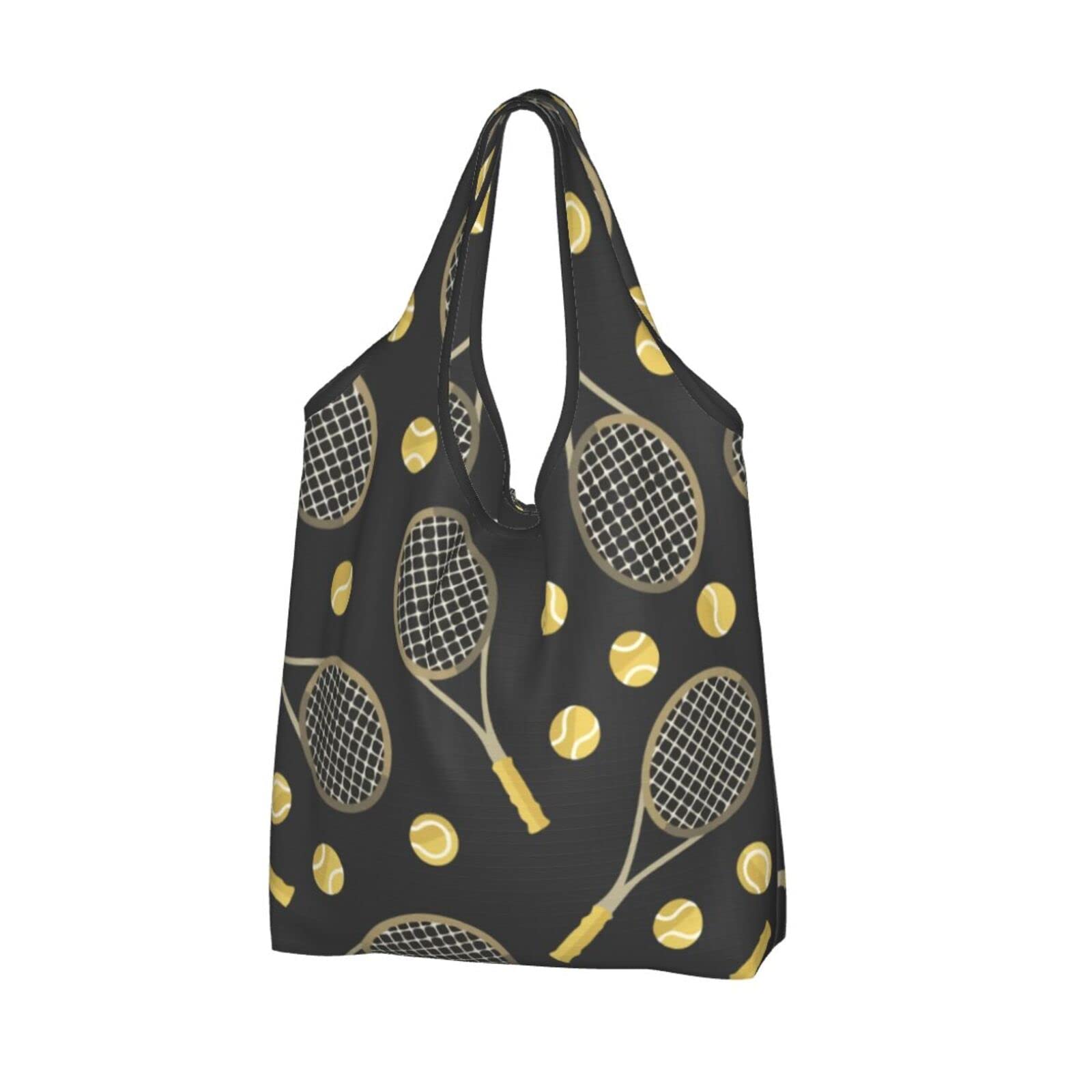 Eco-Friendly Reusable Shopping Bags - Foldable Large Grocery Tote with Shoulder Strap, Washable Durable & Waterproof Storage Bag for Shopping, Travel, and Daily Use