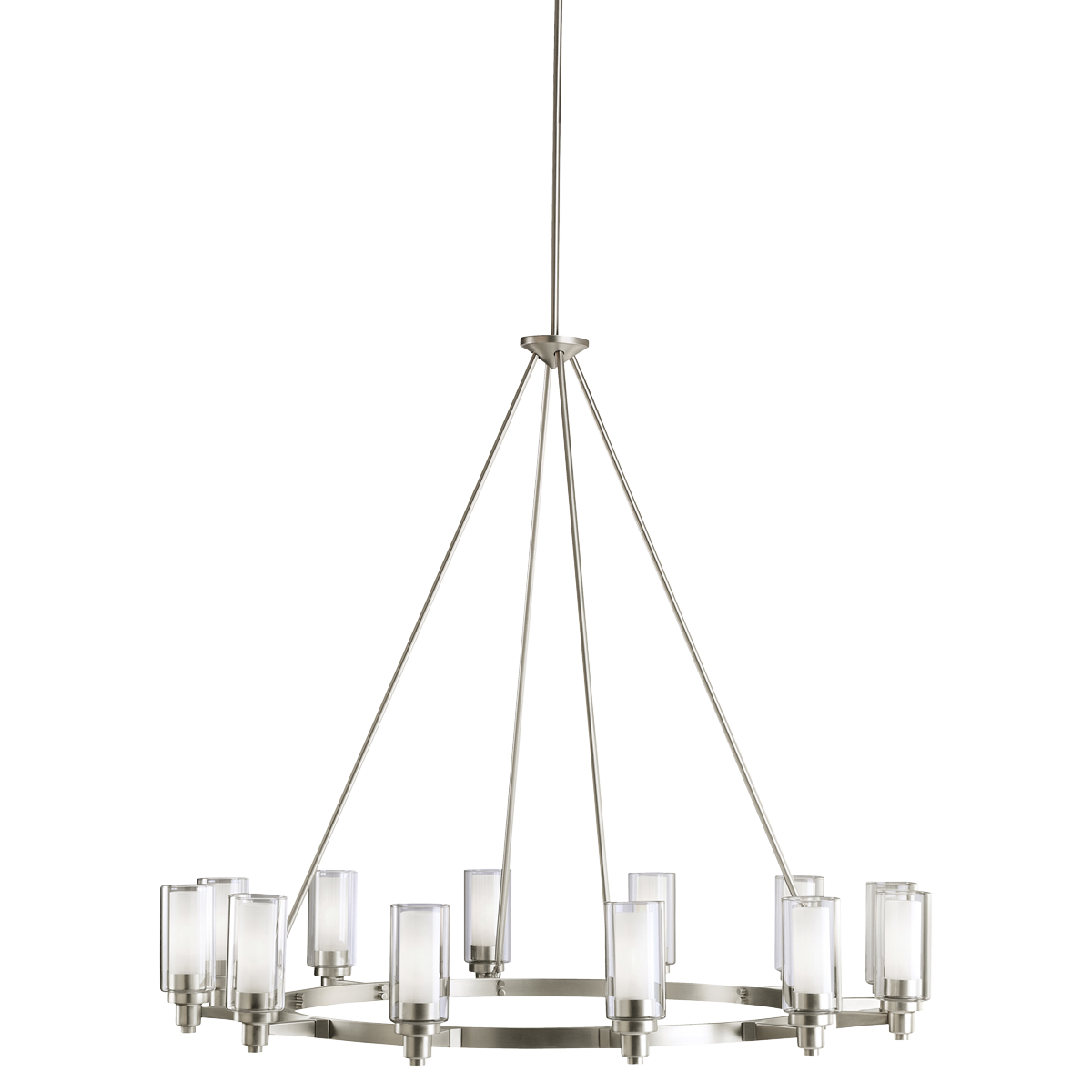 Circolo Chandelier - Modern Crystal Ceiling Light Fixture for Dining Room & Living Room | Elegant Home Decor Lighting for Weddings & Luxury Interiors