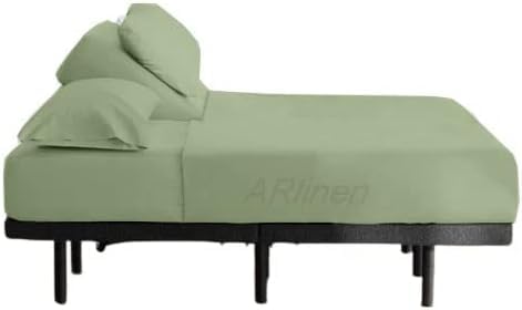 Premium 600 Thread Count 100% Cotton Split King Sheet Set for Adjustable Beds - 15