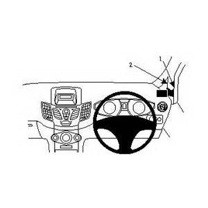 ClicOn No Holes Right Hand Dash Mount for Ford Fiesta (2009-2017) - Perfect for GPS, Phone & Dash Cam Installation - Secure & Easy Car Accessory