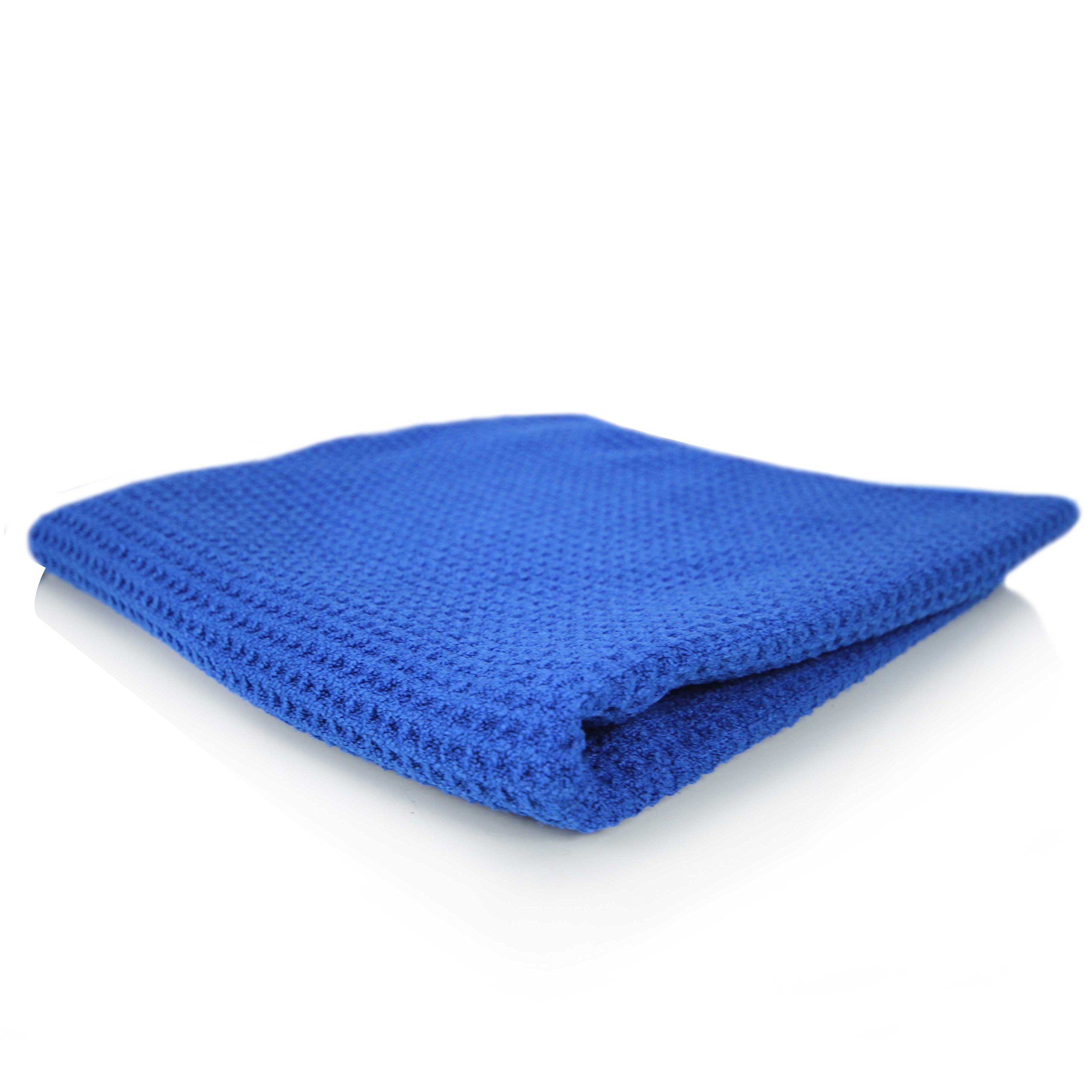 Chemical Guys Waffle Weave Towel for Streak-Free Cleaning - 24 x 16 Inches, Blue - Perfect for Home, Auto Glass, Windows, Mirrors, and Shower Doors