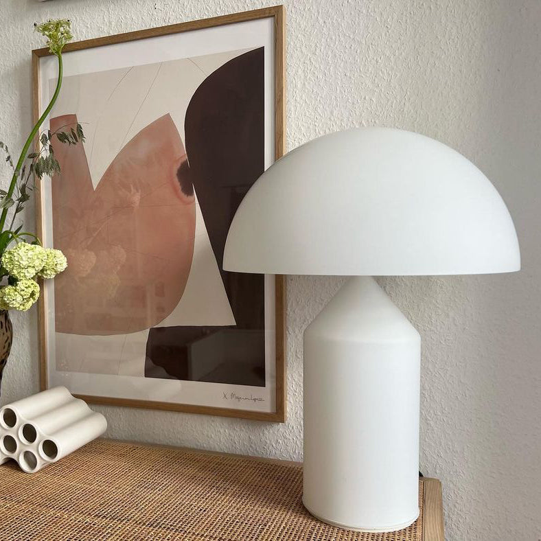 Atollo Modern Metal Table Lamp - Minimalist Design for Living Room, Bedroom & Office - Dimmable LED Desk Light for Home Decor & Workspace Lighting