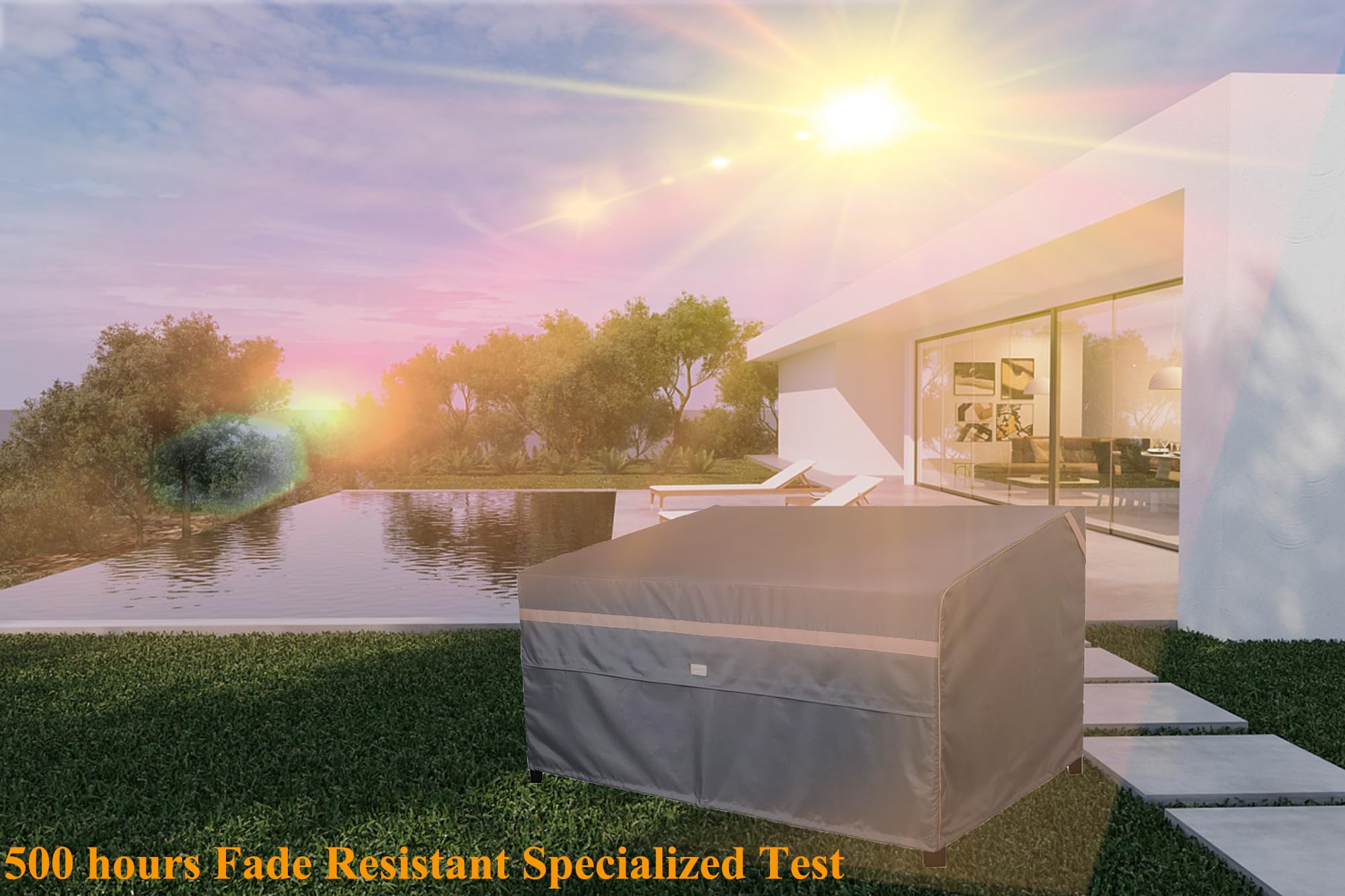 Heavy Duty Waterproof Outdoor Furniture Covers - Fade Resistant Patio Loveseat Cover 48