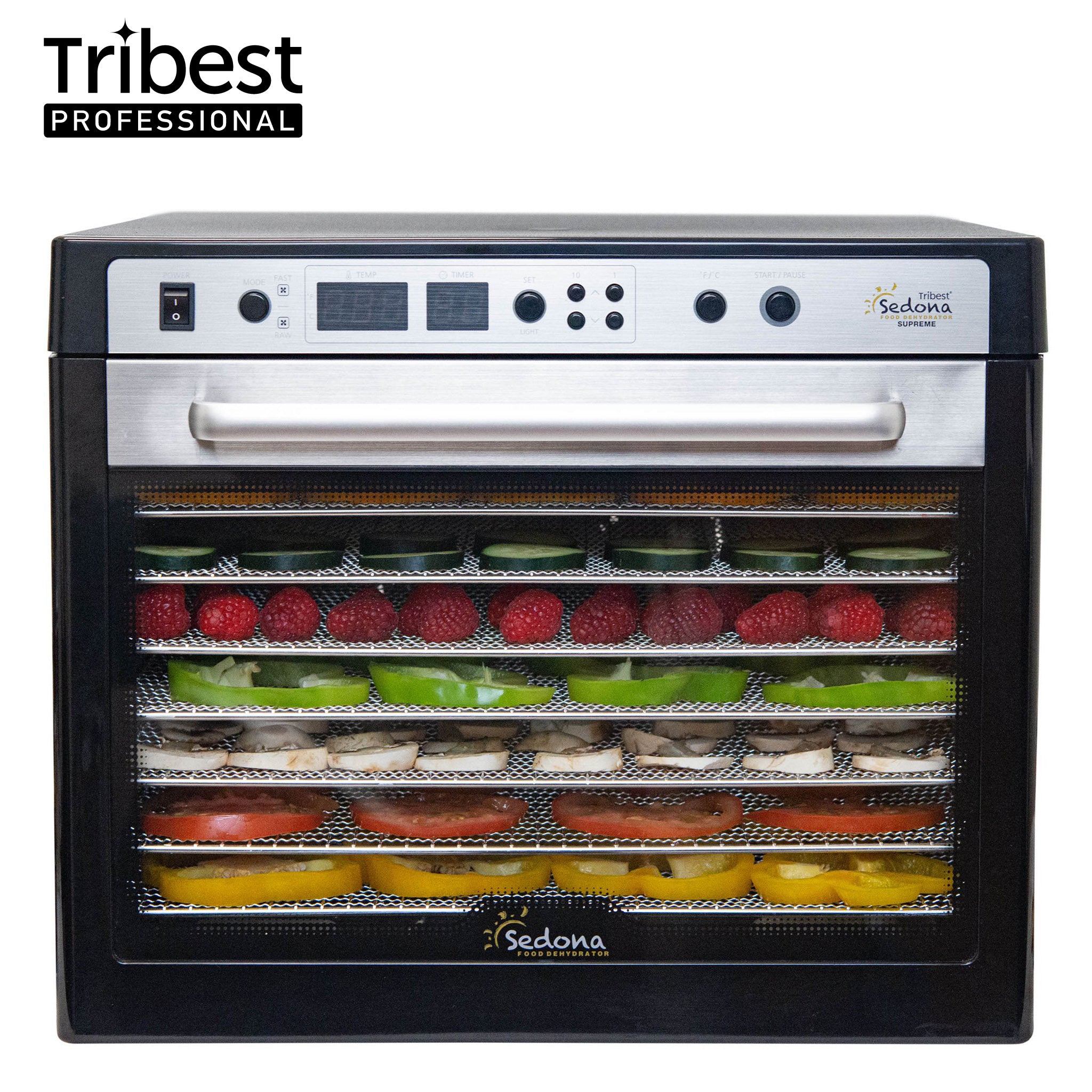 Premium Refurbished Sedona® Commercial Food Dehydrator with Stainless Steel Trays - Perfect for Jerky, Fruits & Herbs at Home or Business