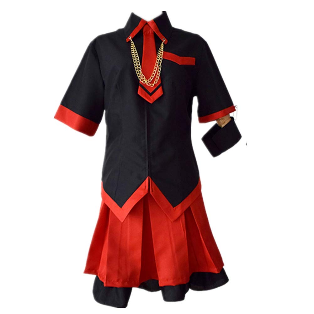 Saya Kisaragi Anime Cosplay Costume - Sanjing School Uniform Dress Full Set for Cosplay Events & Halloween Parties