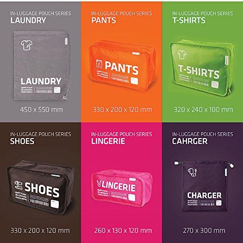 Alife Design Luggage Packing Cubes Organizers Set B (Multi Colors) - 6-Piece Travel Organizer for Suitcases, Carry-On Bags & Backpacks - Perfect for Business Trips, Vacations & Weekend Getaways